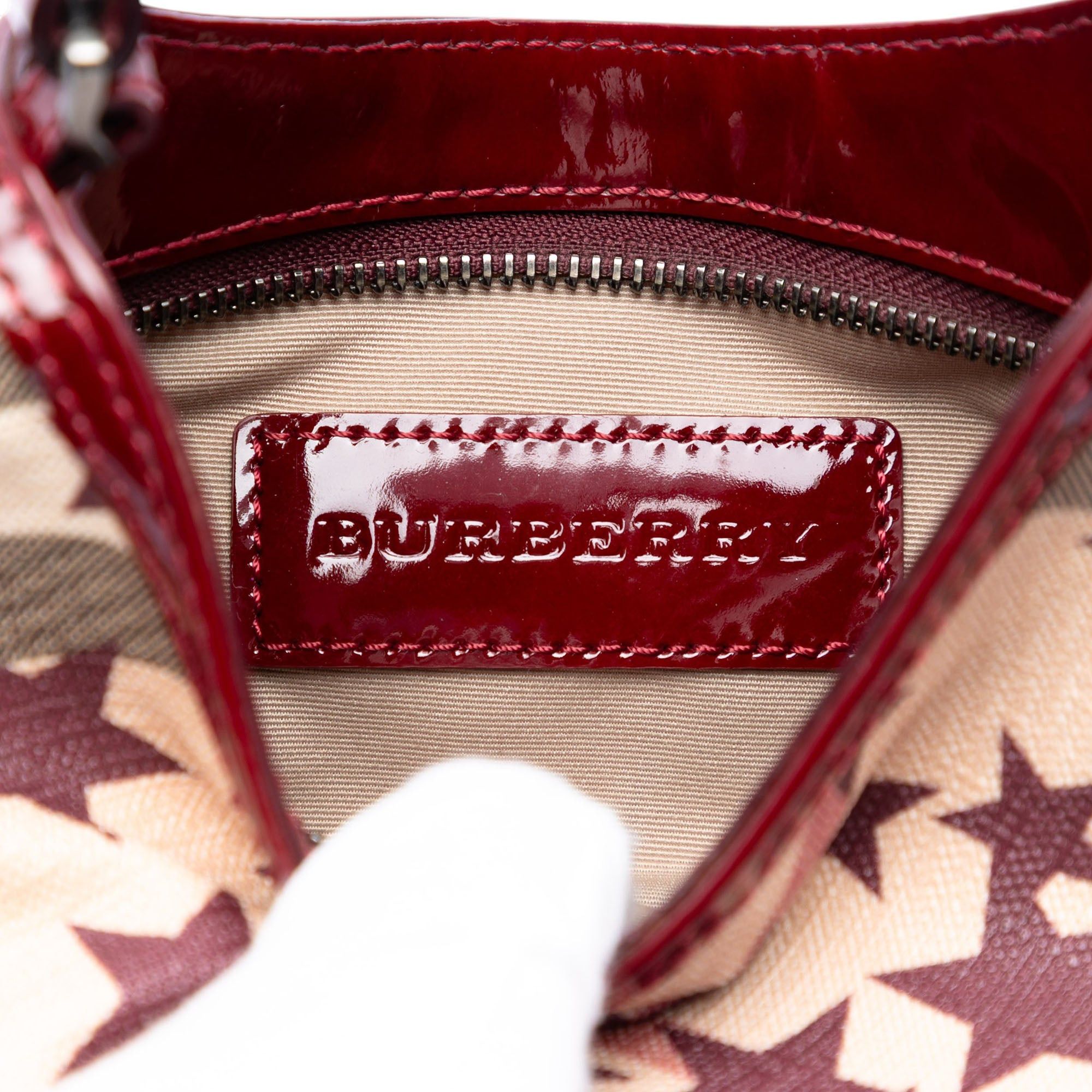 Burberry Mini Supernova Check Coated Canvas Stars Hobo Size ONE SIZE - 5 Thumbnail