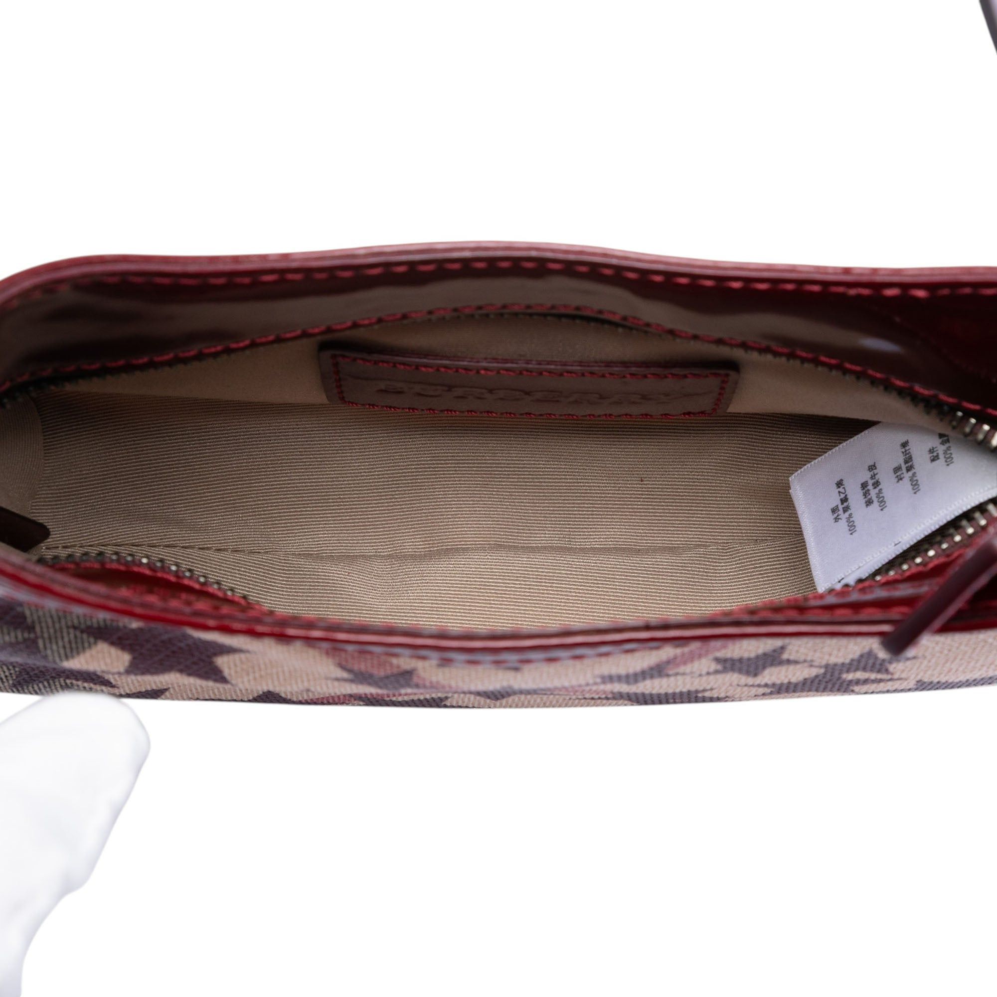 Burberry Mini Supernova Check Coated Canvas Stars Hobo Size ONE SIZE - 4 Thumbnail