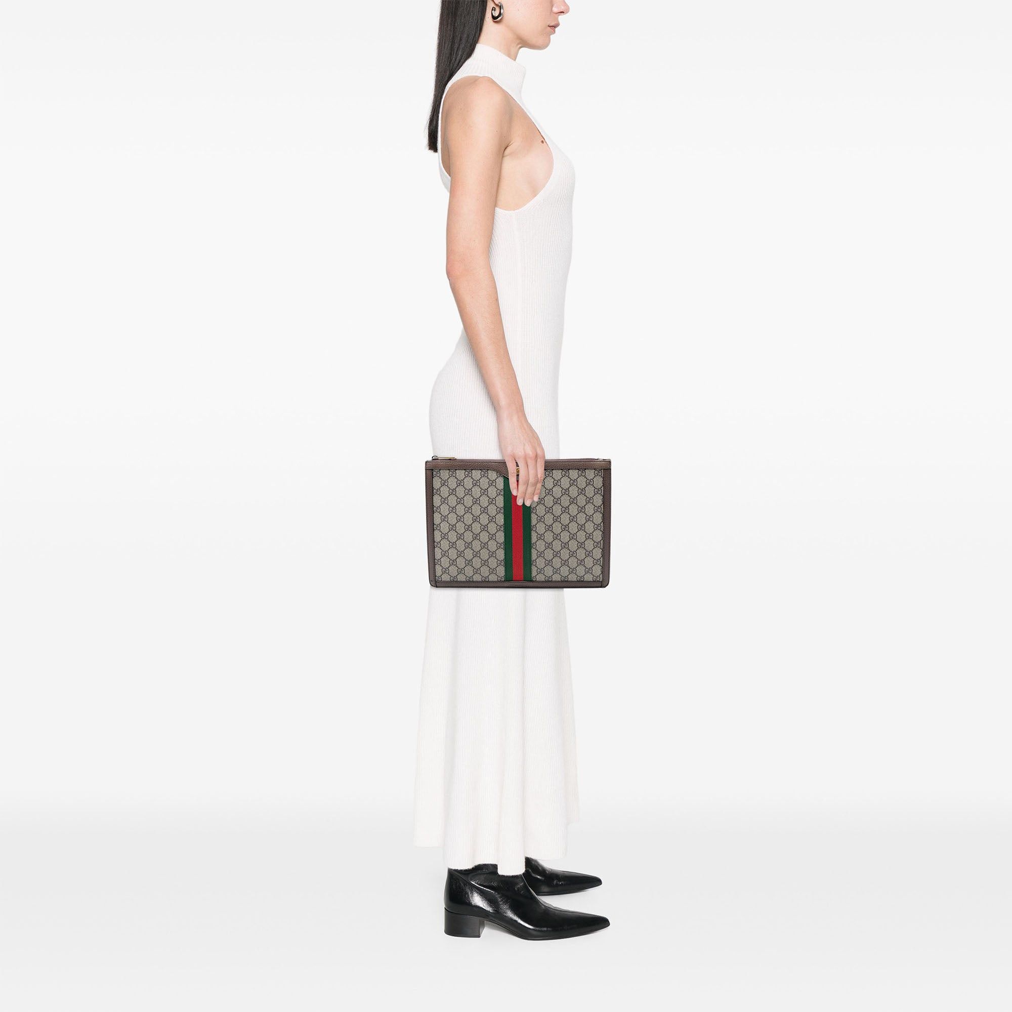 Gucci GG Supreme Ophidia Clutch Size ONE SIZE - 7 Thumbnail