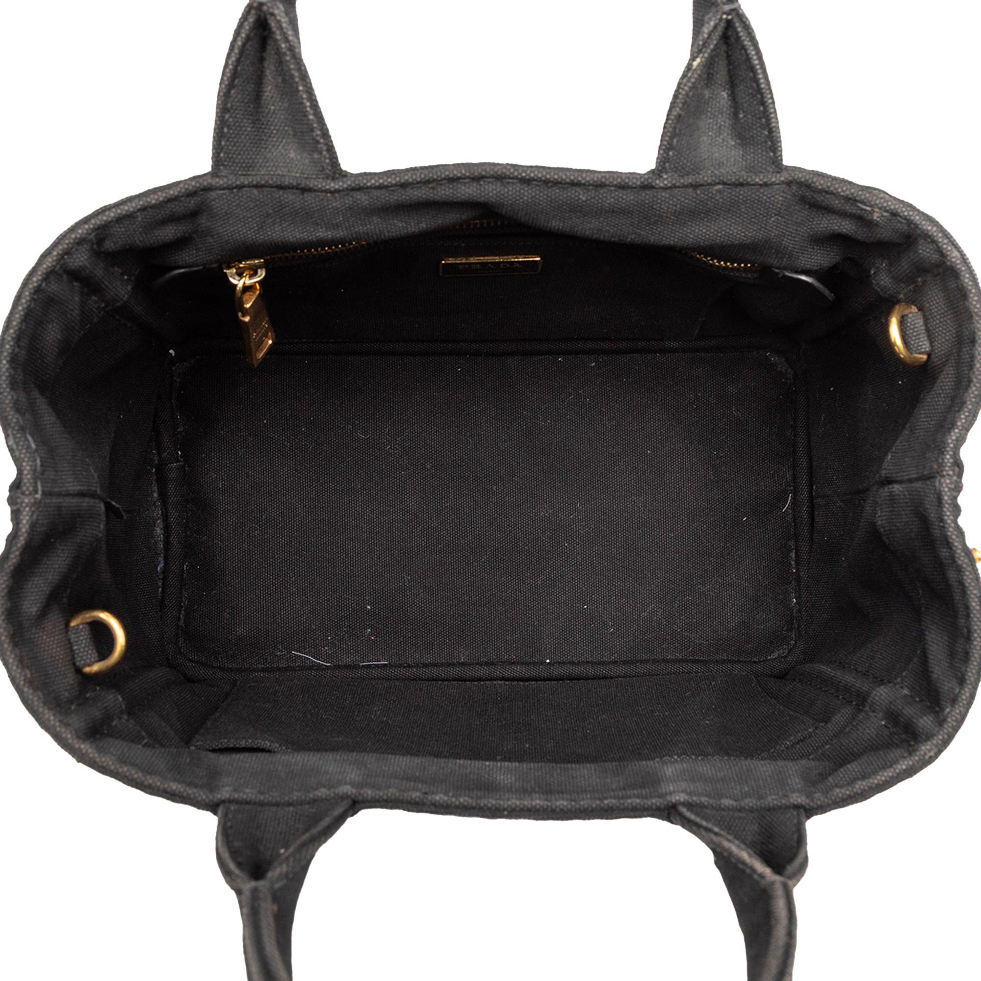 Prada Small Canvas Canapa Logo Satchel Size ONE SIZE - 4 Thumbnail