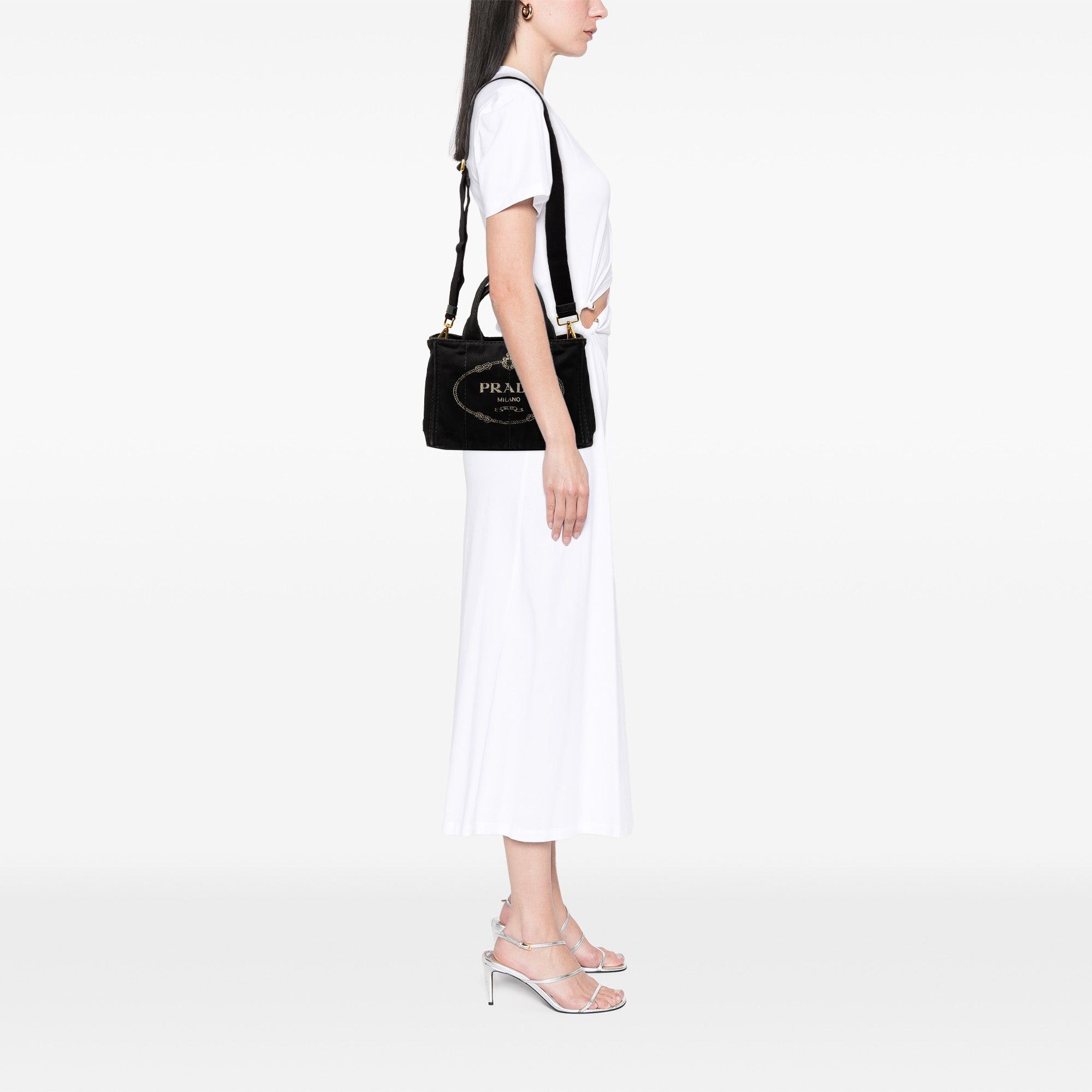 Prada Small Canvas Canapa Logo Satchel Size ONE SIZE - 6 Thumbnail