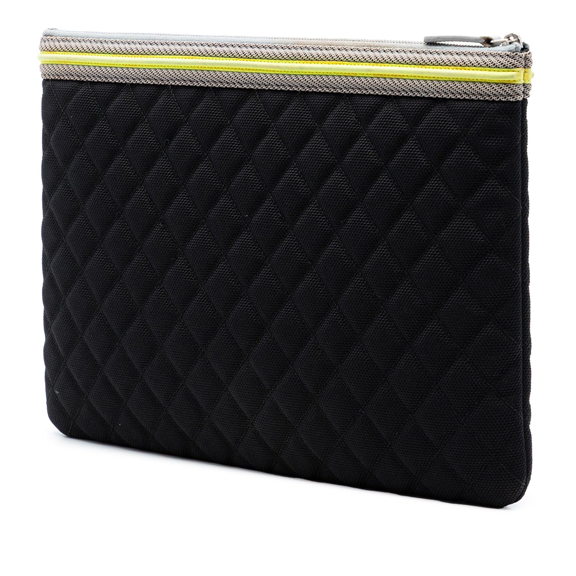 Chanel Large Quilted Nylon Fluo Boy O Case Clutch Size ONE SIZE - 2 Thumbnail