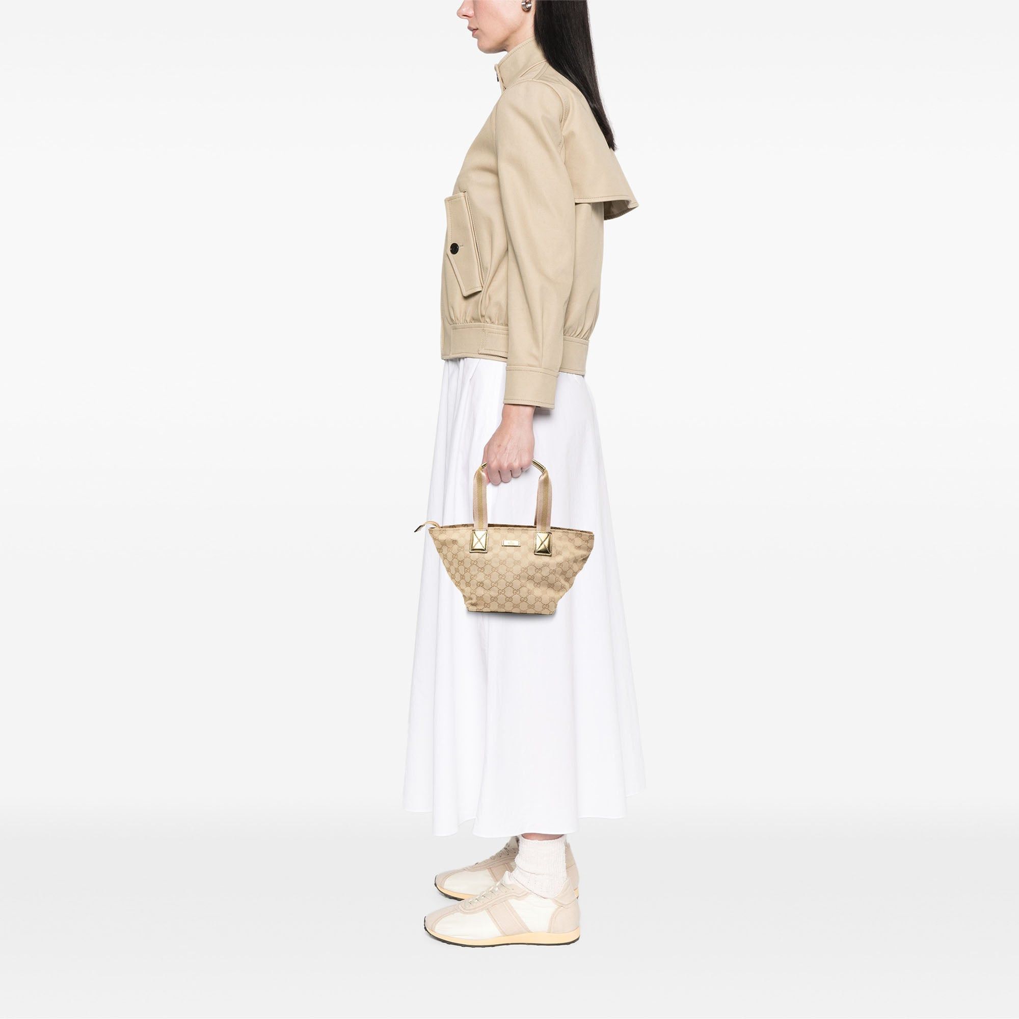 Gucci GG Canvas Web Tote Size ONE SIZE - 7 Thumbnail
