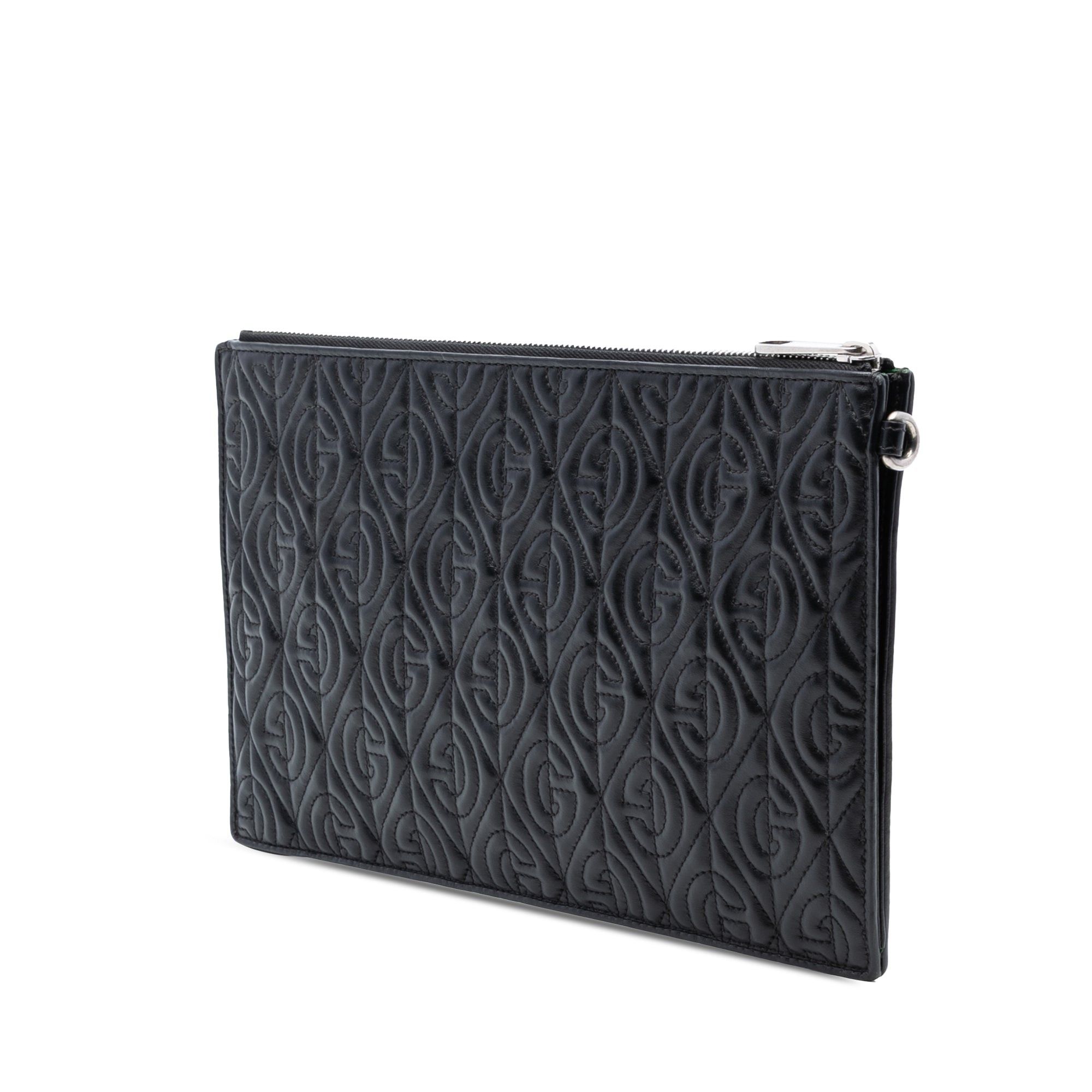 Gucci Quilted Leather G Rhombus Zip Clutch Size ONE SIZE - 2 Thumbnail