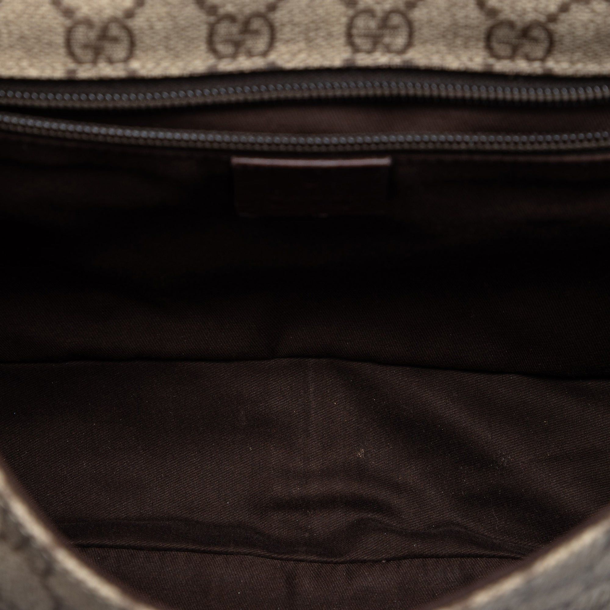 Gucci Medium GG Supreme Web Flap Messenger Bag Size ONE SIZE - 4 Thumbnail