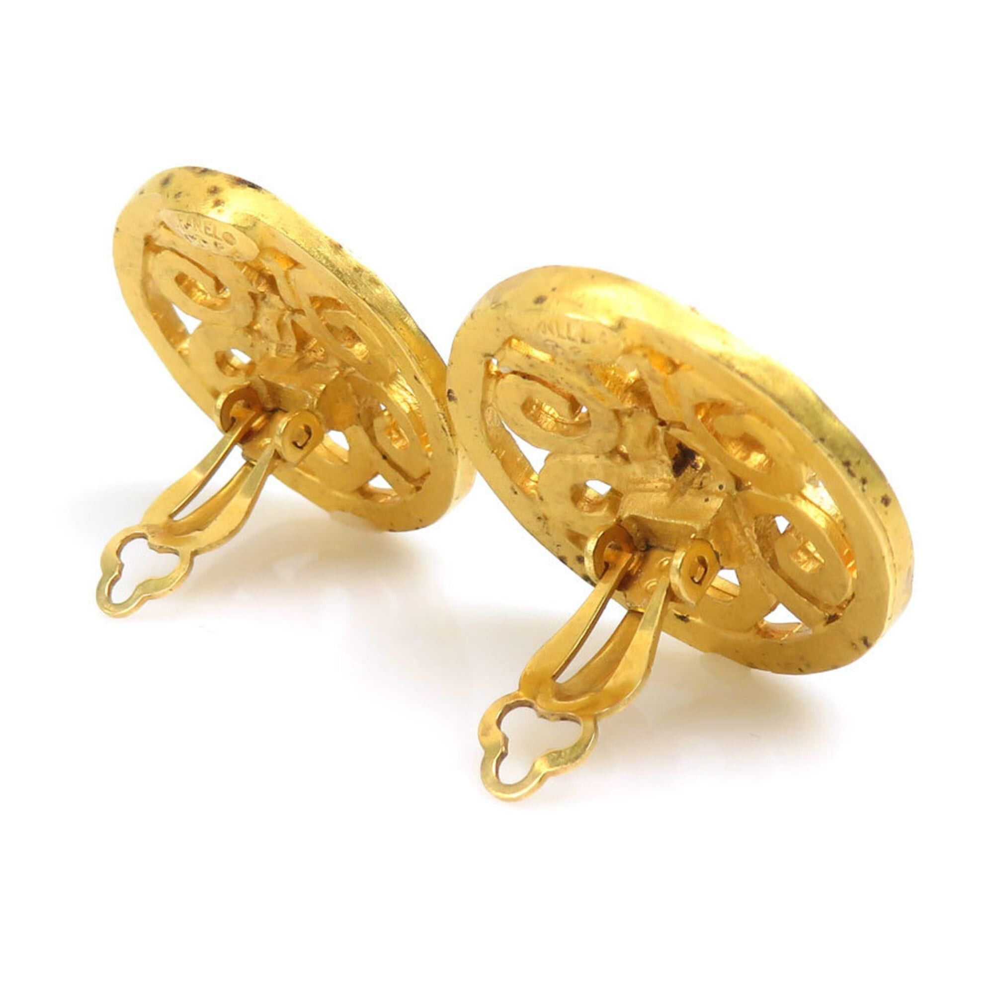 Chanel Chanel Earrings Vintage Metal Gold Women's 56693g Size ONE SIZE - 3 Thumbnail