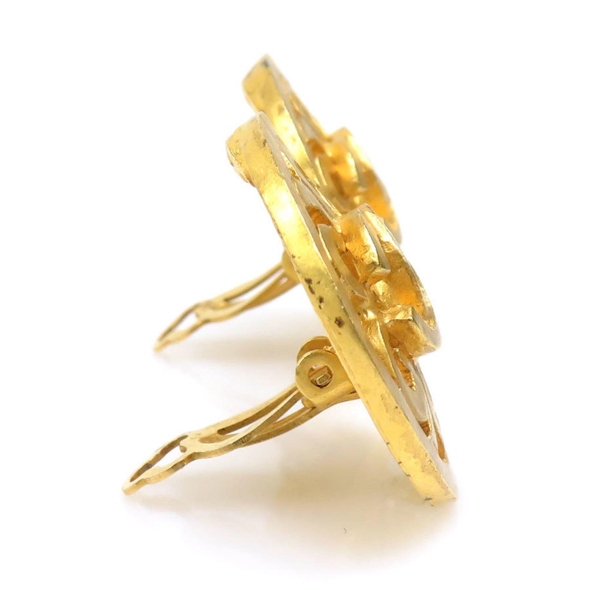 Chanel Chanel Earrings Vintage Metal Gold Women's 56693g Size ONE SIZE - 2 Thumbnail