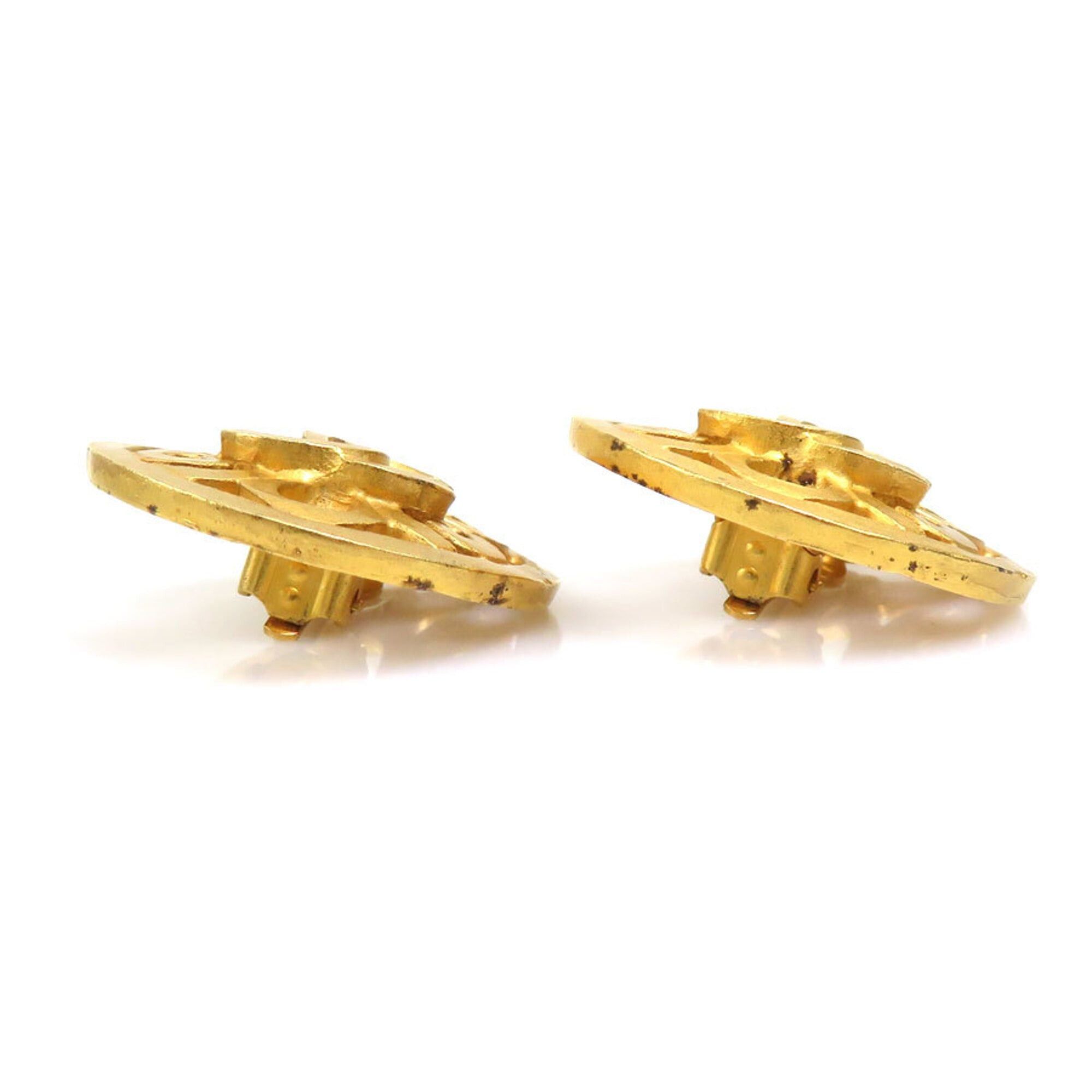 Chanel Chanel Earrings Vintage Metal Gold Women's 56693g Size ONE SIZE - 7 Thumbnail