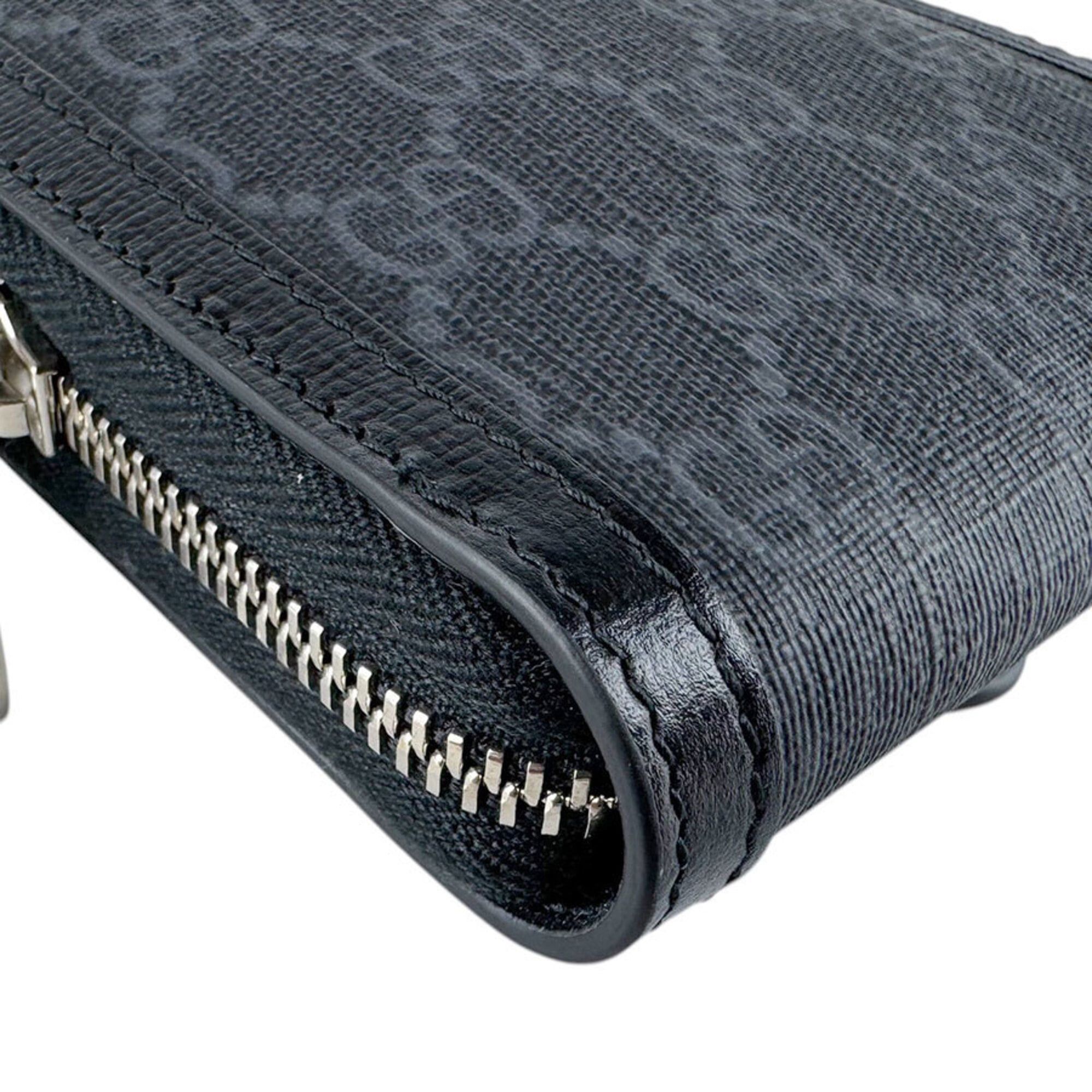 Gucci Gucci Shoulder Bag Phone Holder Pouch GG Supreme Canvas Black Men's Women's 724352 z9399 Size ONE SIZE - 8 Thumbnail