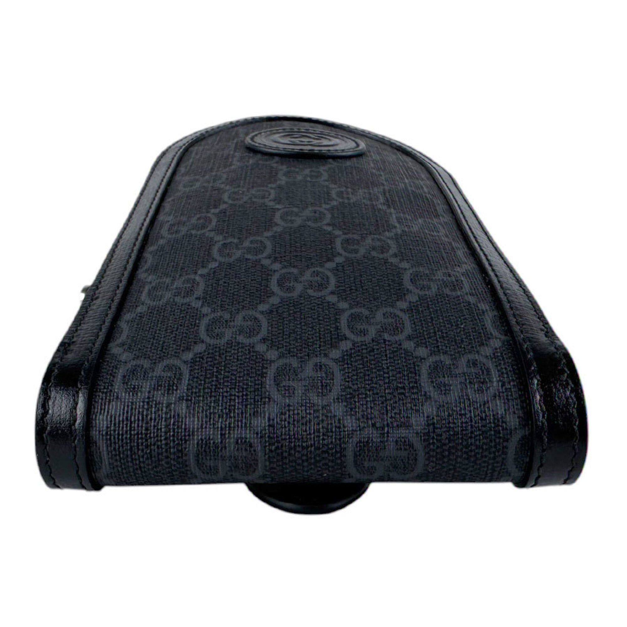 Gucci Gucci Shoulder Bag Phone Holder Pouch GG Supreme Canvas Black Men's Women's 724352 z9399 Size ONE SIZE - 4 Thumbnail