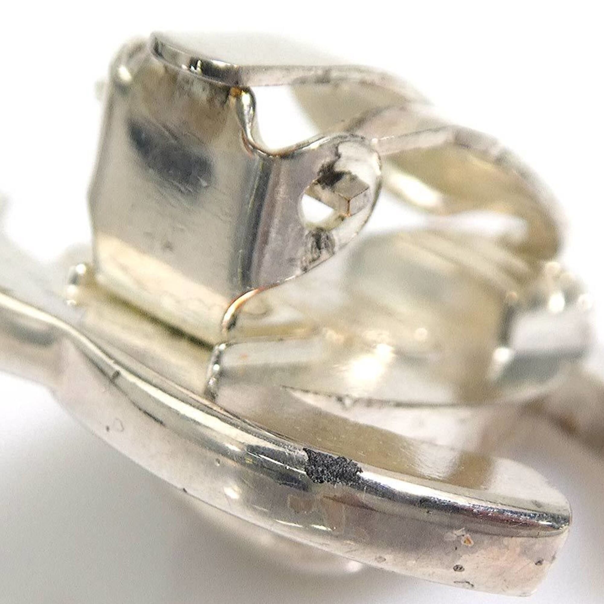 Chanel Chanel Earrings Turnlock Metal Silver Women's 56705g Size ONE SIZE - 8 Thumbnail