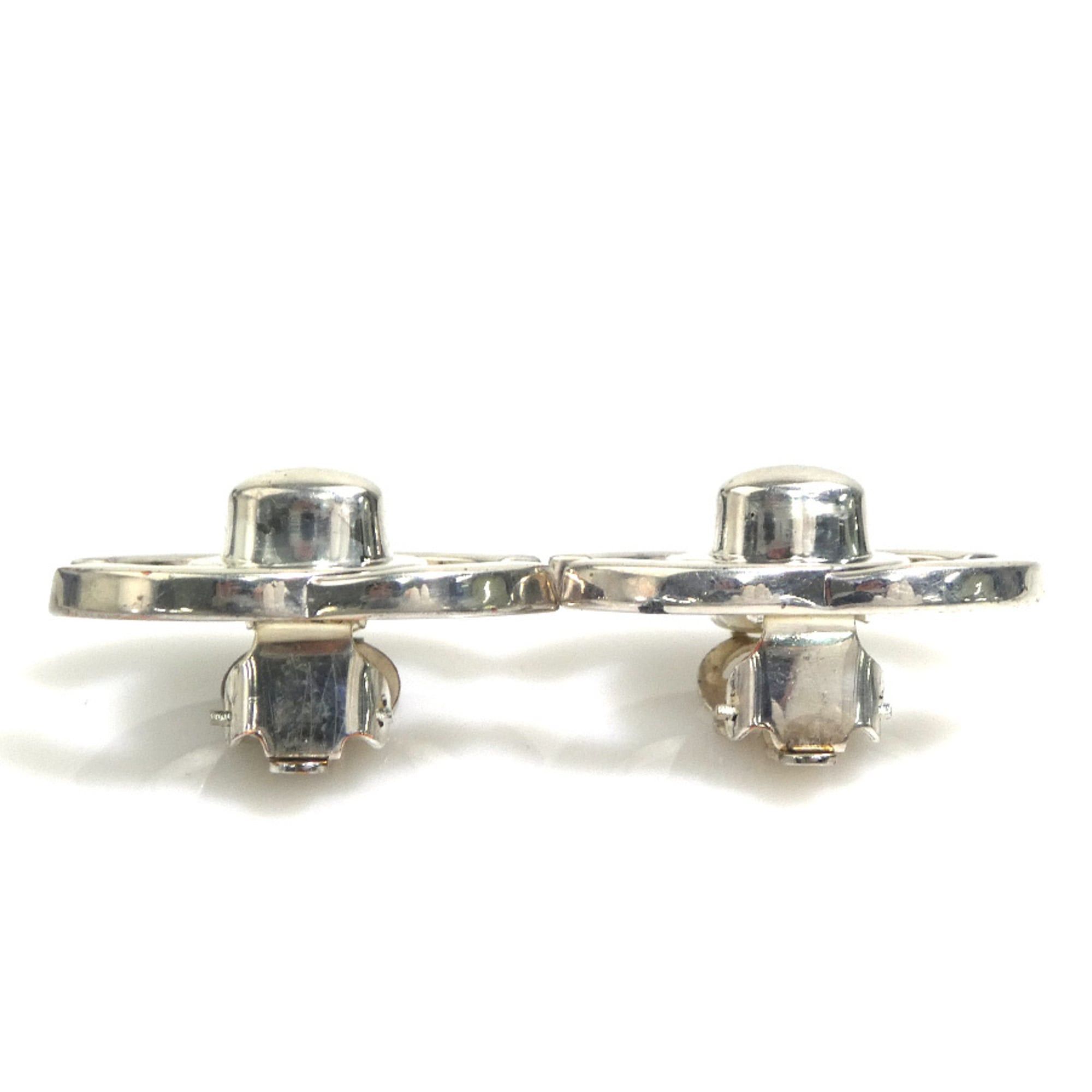 Chanel Chanel Earrings Turnlock Metal Silver Women's 56705g Size ONE SIZE - 6 Thumbnail