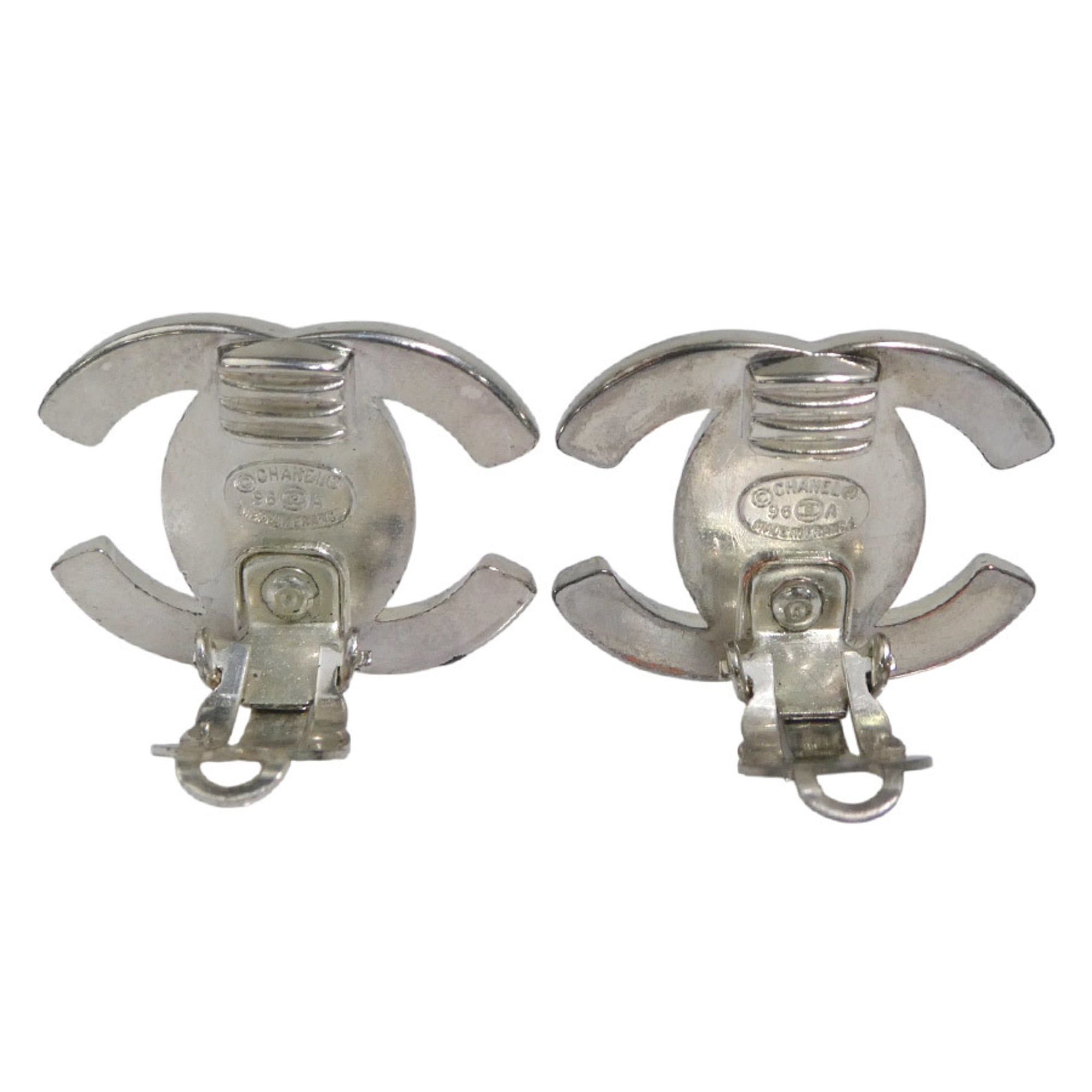 Chanel Chanel Earrings Turnlock Metal Silver Women's 56705g Size ONE SIZE - 4 Thumbnail