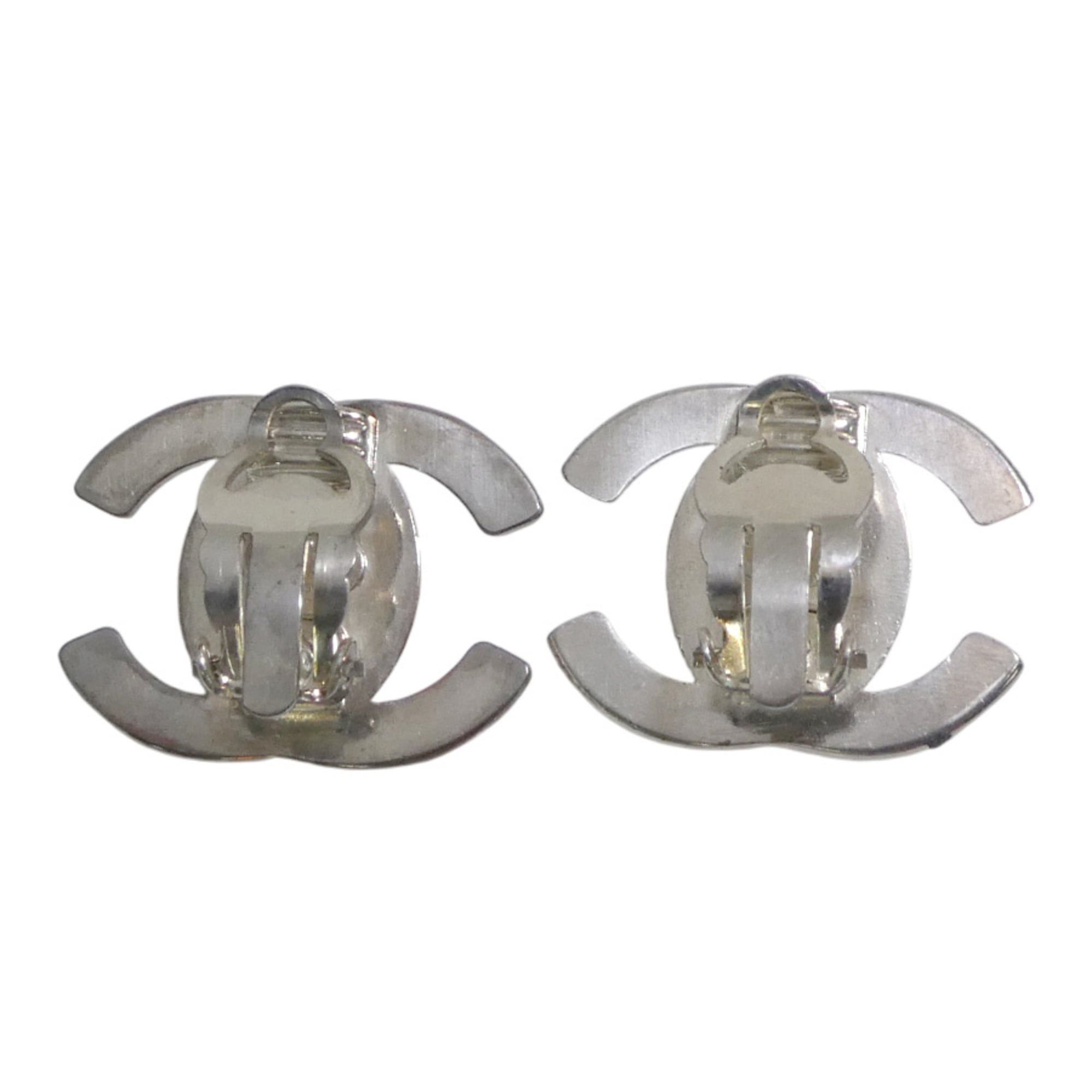 Chanel Chanel Earrings Turnlock Metal Silver Women's 56705g Size ONE SIZE - 7 Thumbnail