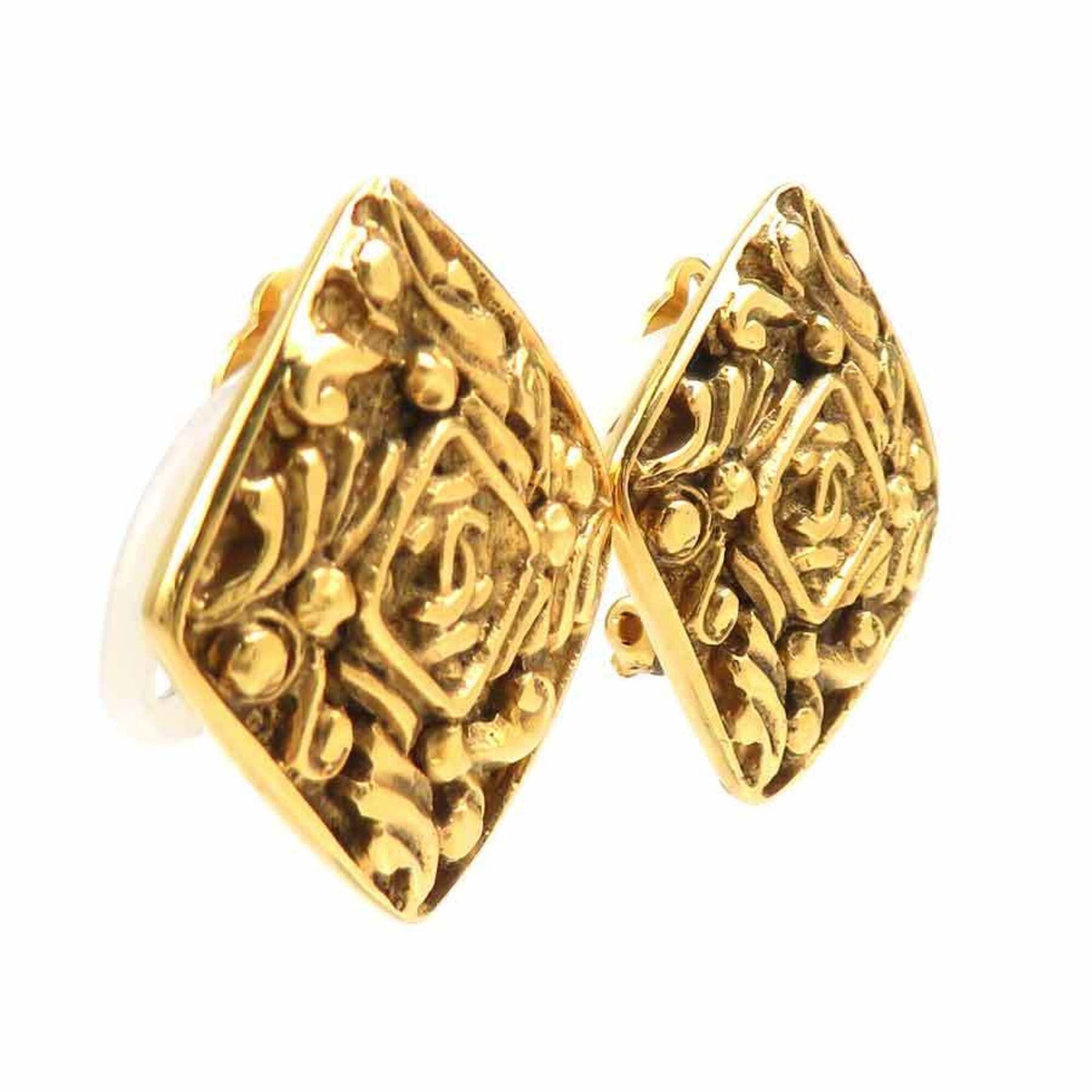 Chanel Chanel Earrings Vintage Metal Gold Women's 56698a Size ONE SIZE - 2 Thumbnail