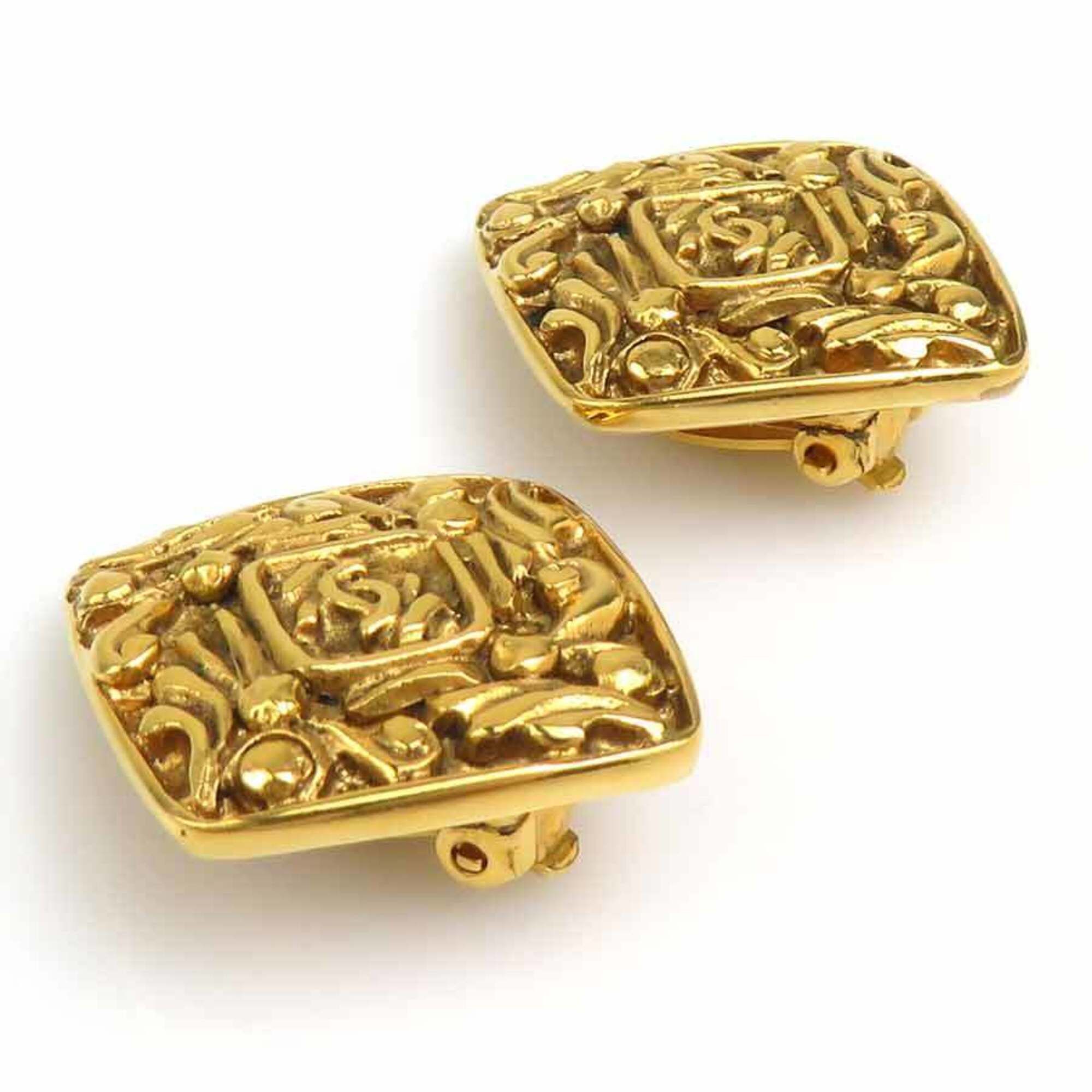Chanel Chanel Earrings Vintage Metal Gold Women's 56698a Size ONE SIZE - 4 Thumbnail