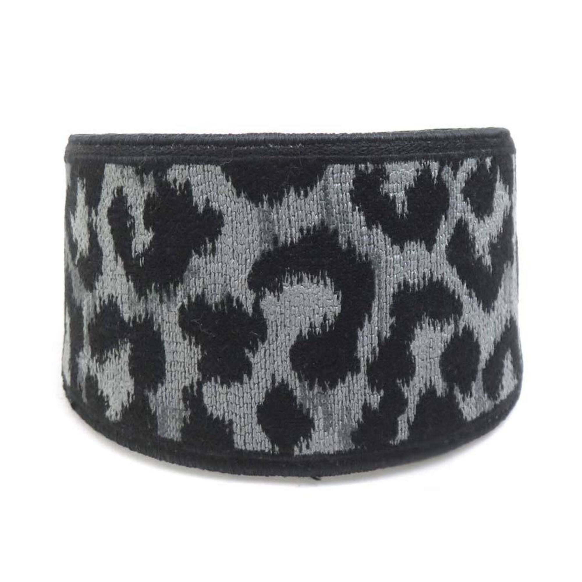 Dior Christian Dior Canvas Headband, Black/Gray, Women's, h32138a Size ONE SIZE - 2 Thumbnail