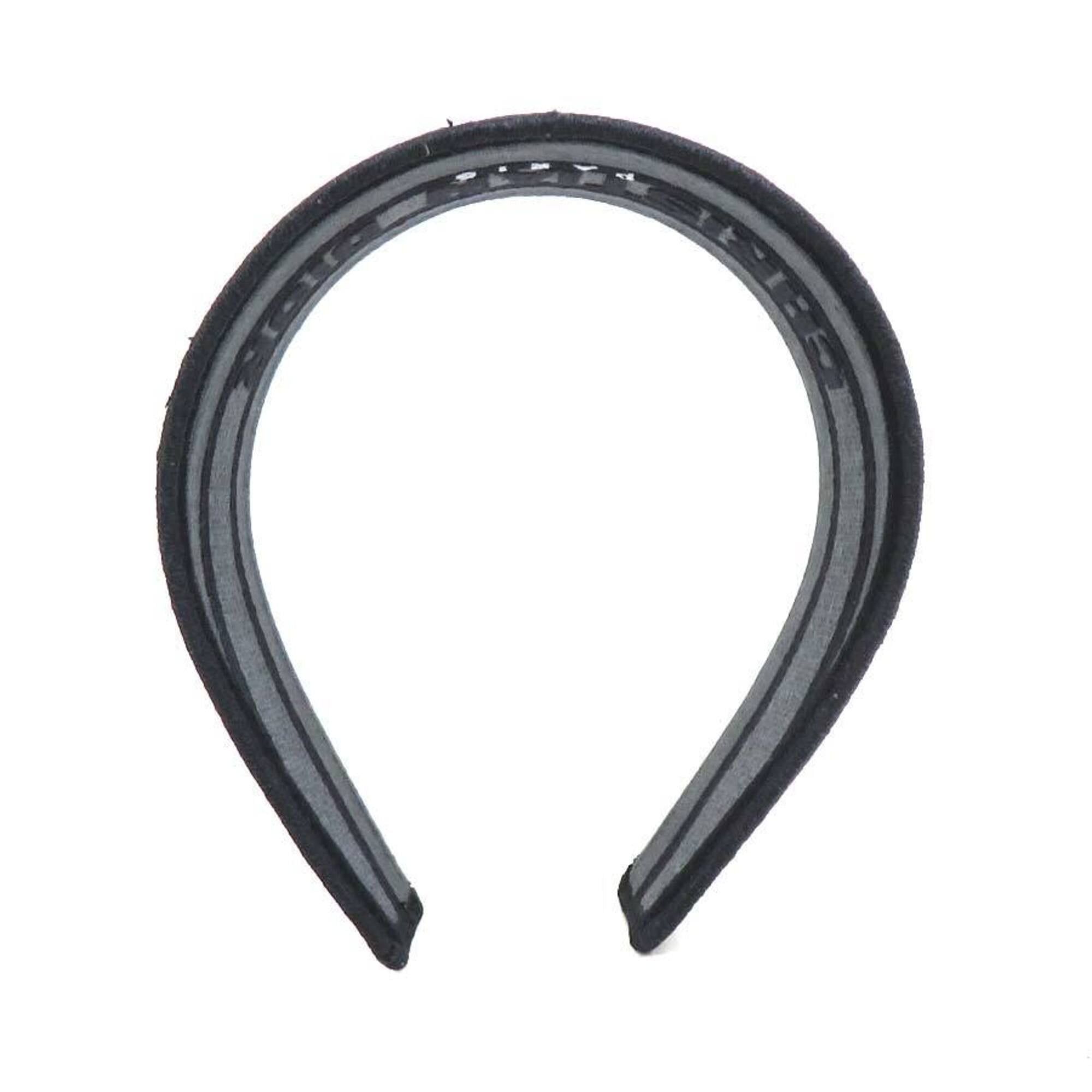 Dior Christian Dior Canvas Headband, Black/Gray, Women's, h32138a Size ONE SIZE - 7 Thumbnail