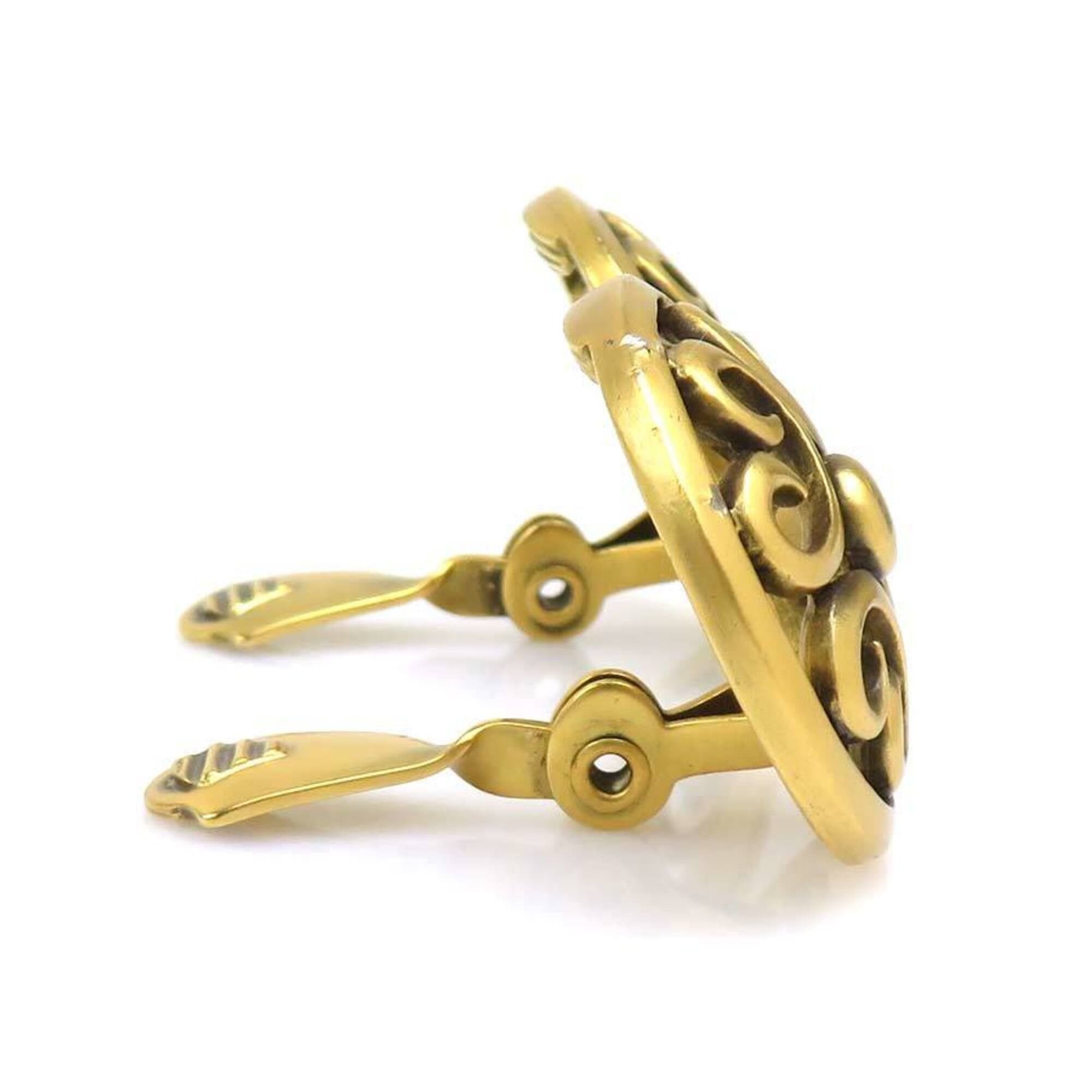 Yves Saint Laurent Yves Saint Laurent earrings, metal, gold, women's, h32140a Size ONE SIZE - 2 Thumbnail