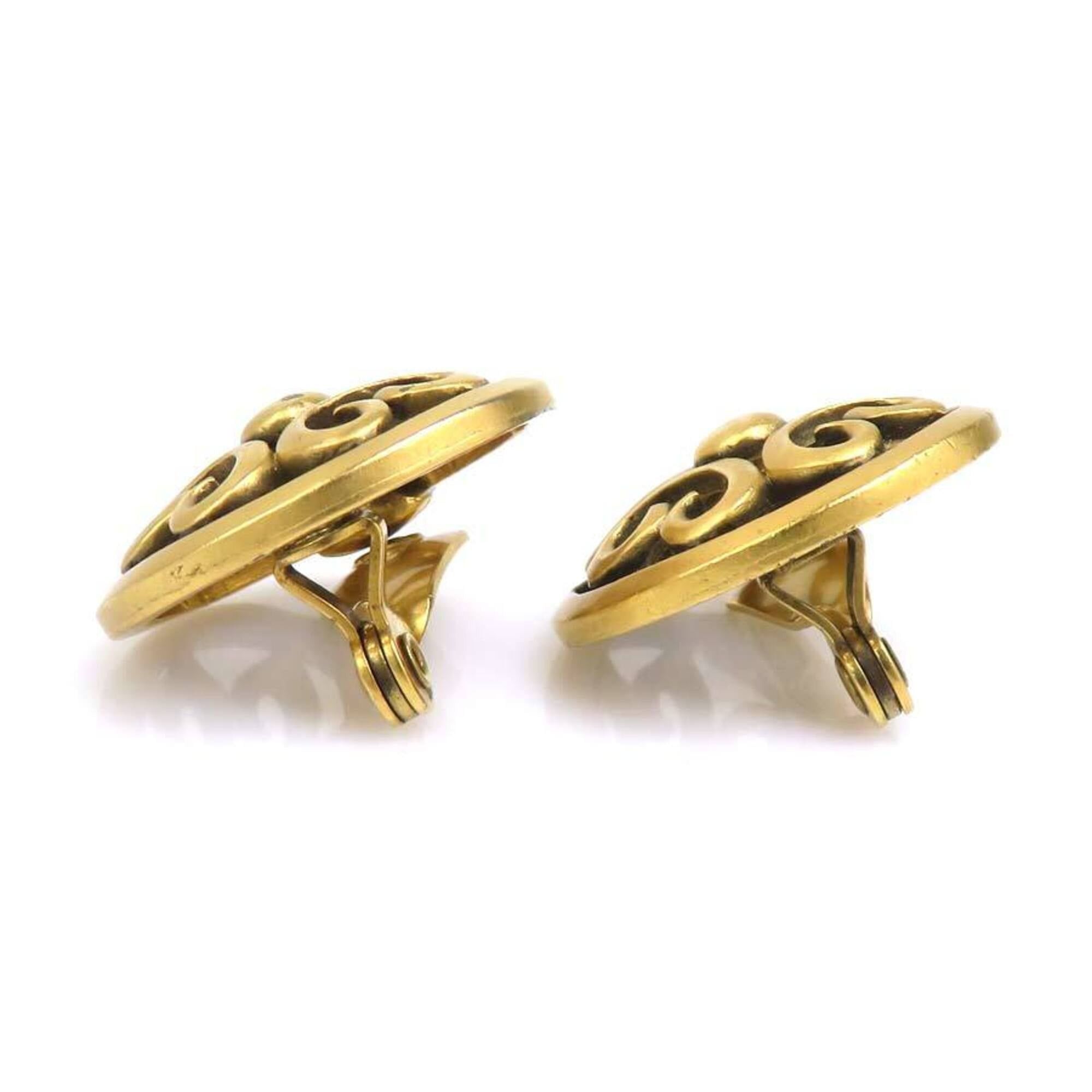 Yves Saint Laurent Yves Saint Laurent earrings, metal, gold, women's, h32140a Size ONE SIZE - 7 Thumbnail