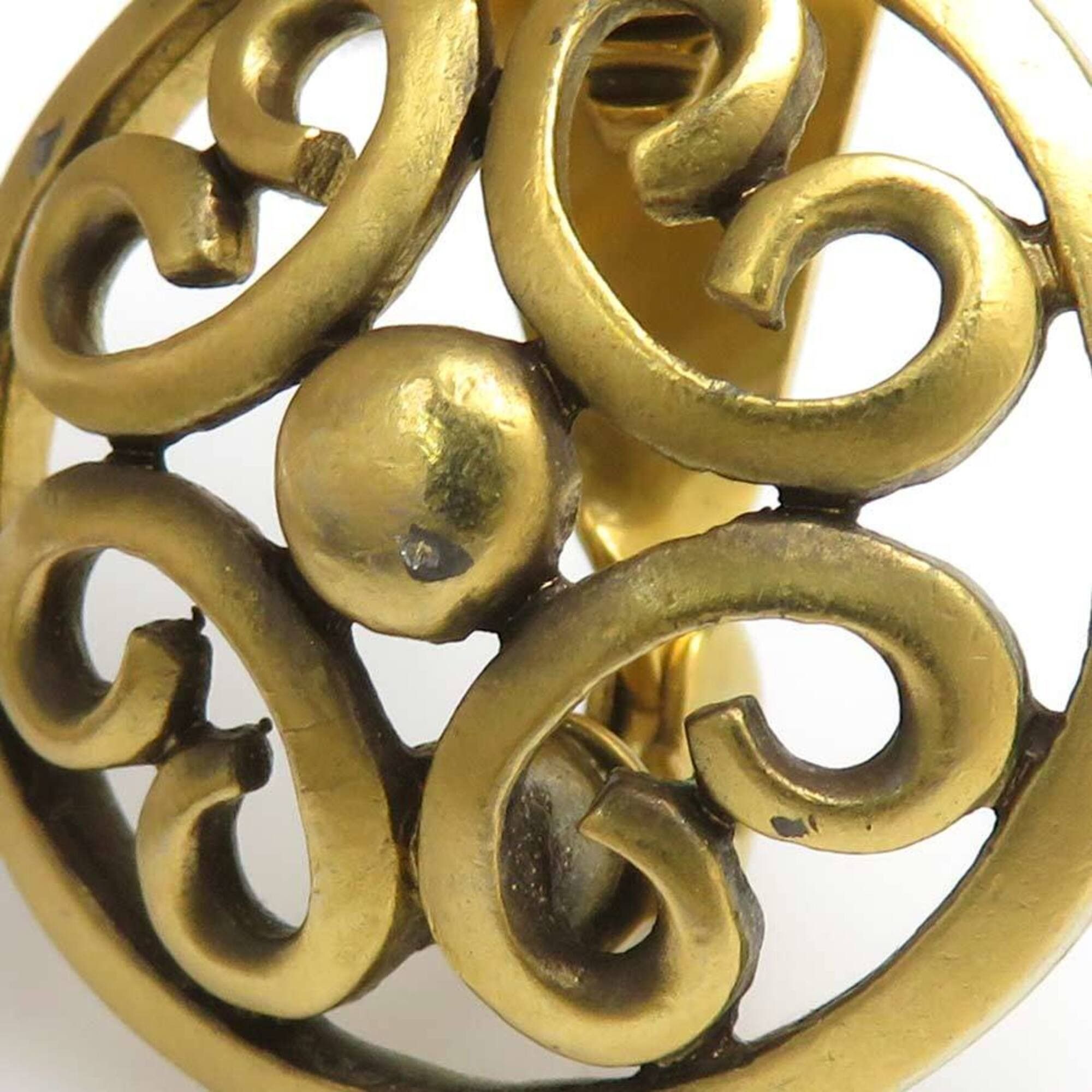 Yves Saint Laurent Yves Saint Laurent earrings, metal, gold, women's, h32140a Size ONE SIZE - 8 Thumbnail
