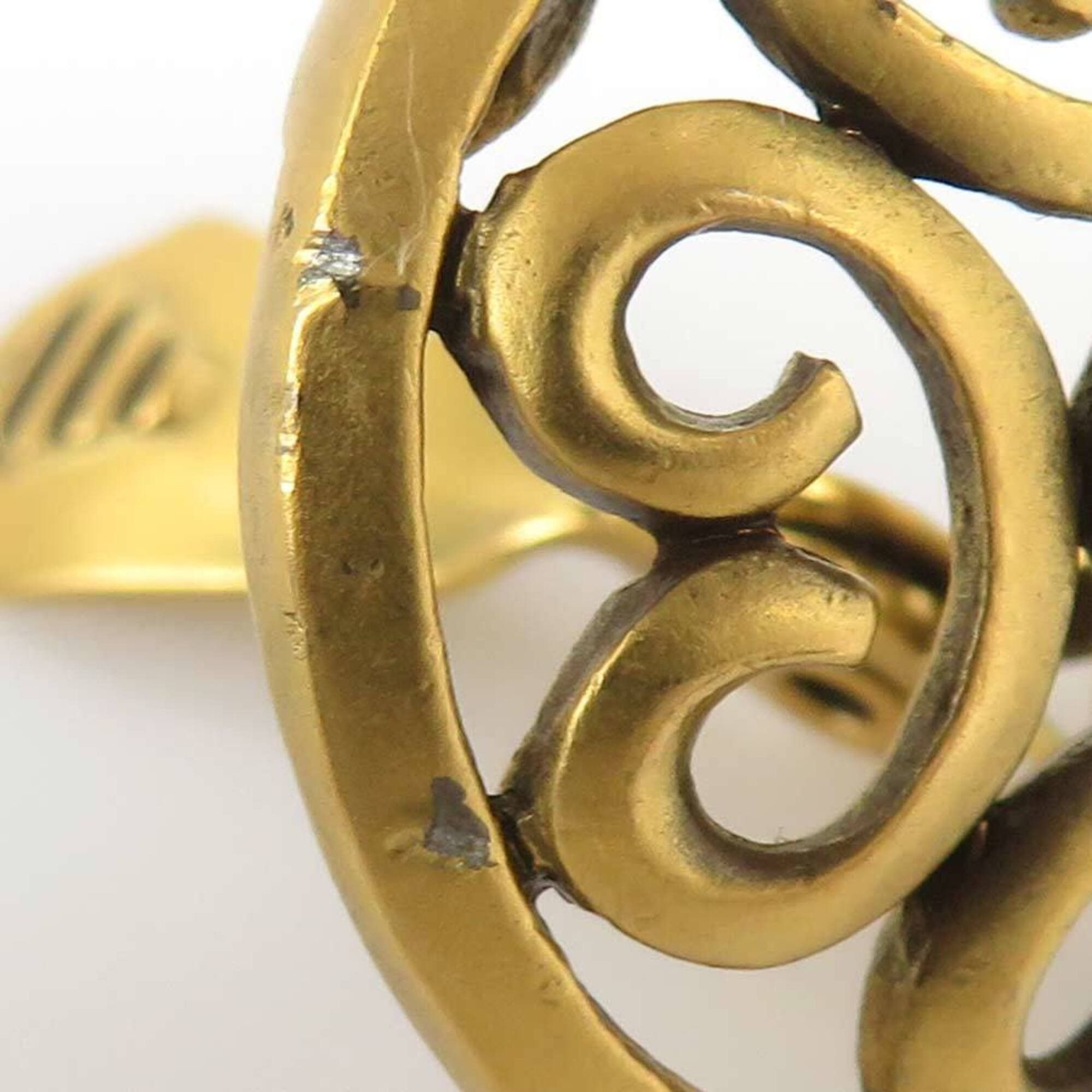Yves Saint Laurent Yves Saint Laurent earrings, metal, gold, women's, h32140a Size ONE SIZE - 9 Thumbnail