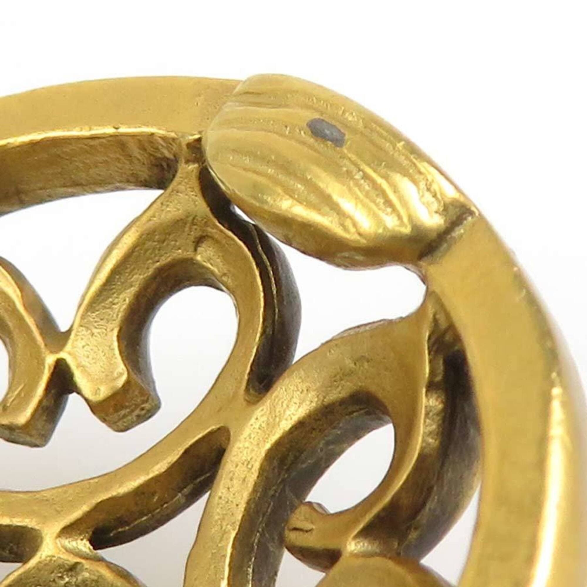 Yves Saint Laurent Yves Saint Laurent earrings, metal, gold, women's, h32140a Size ONE SIZE - 11 Thumbnail