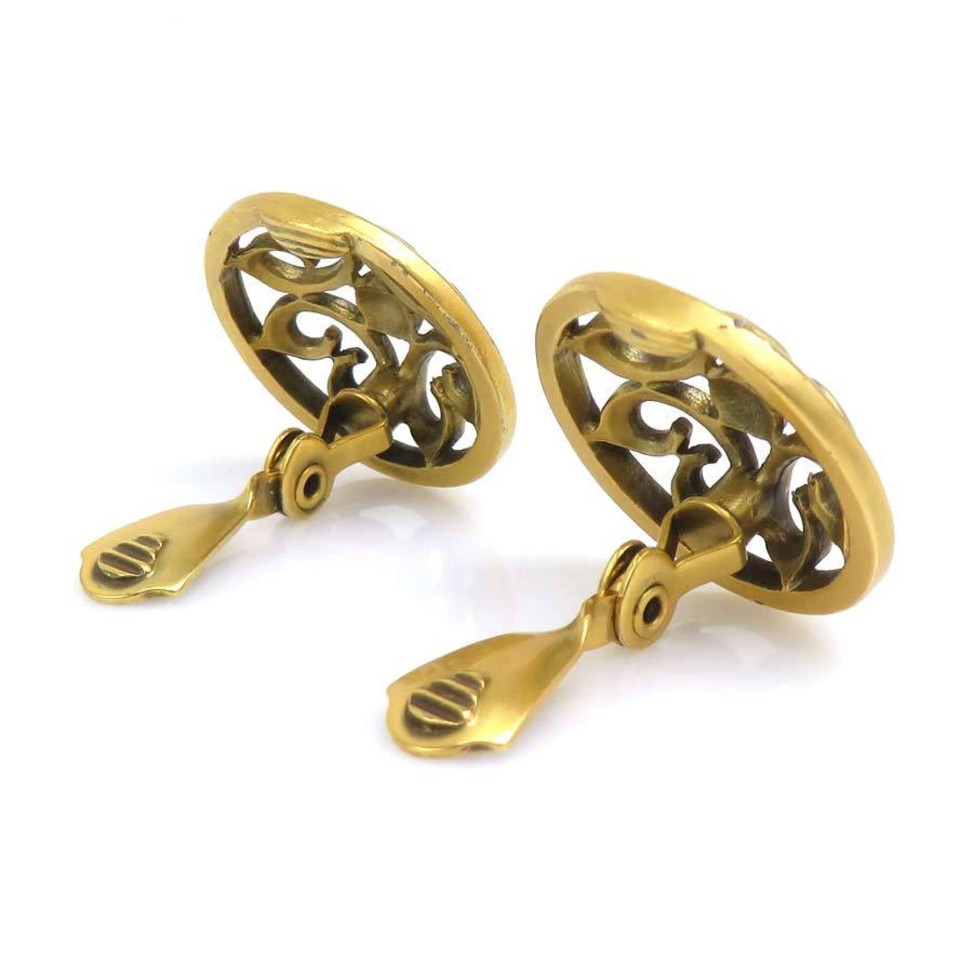 Yves Saint Laurent Yves Saint Laurent earrings, metal, gold, women's, h32140a Size ONE SIZE - 3 Thumbnail