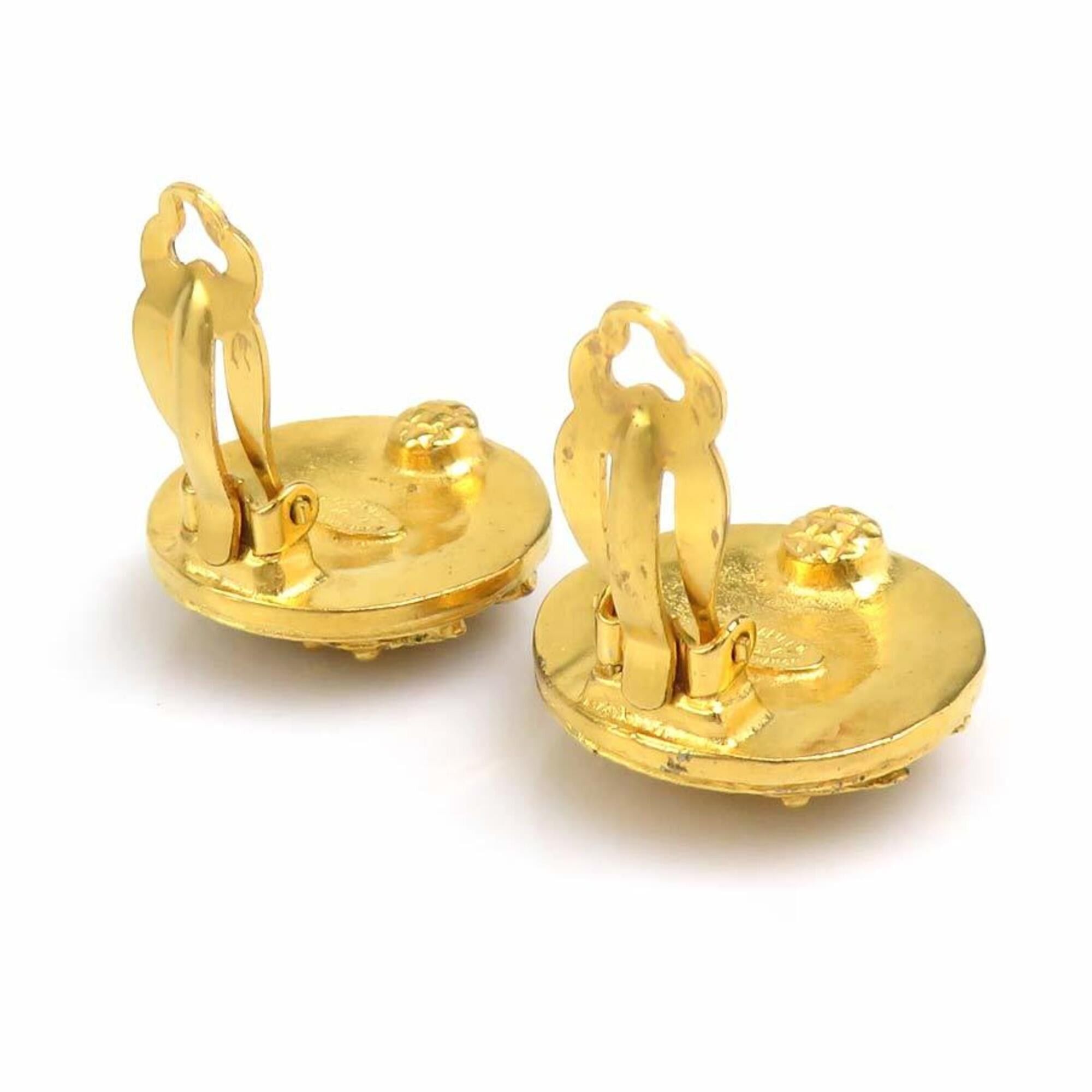 Chanel Chanel Earrings Vintage Metal Gold Women's 56696j Size ONE SIZE - 4 Thumbnail