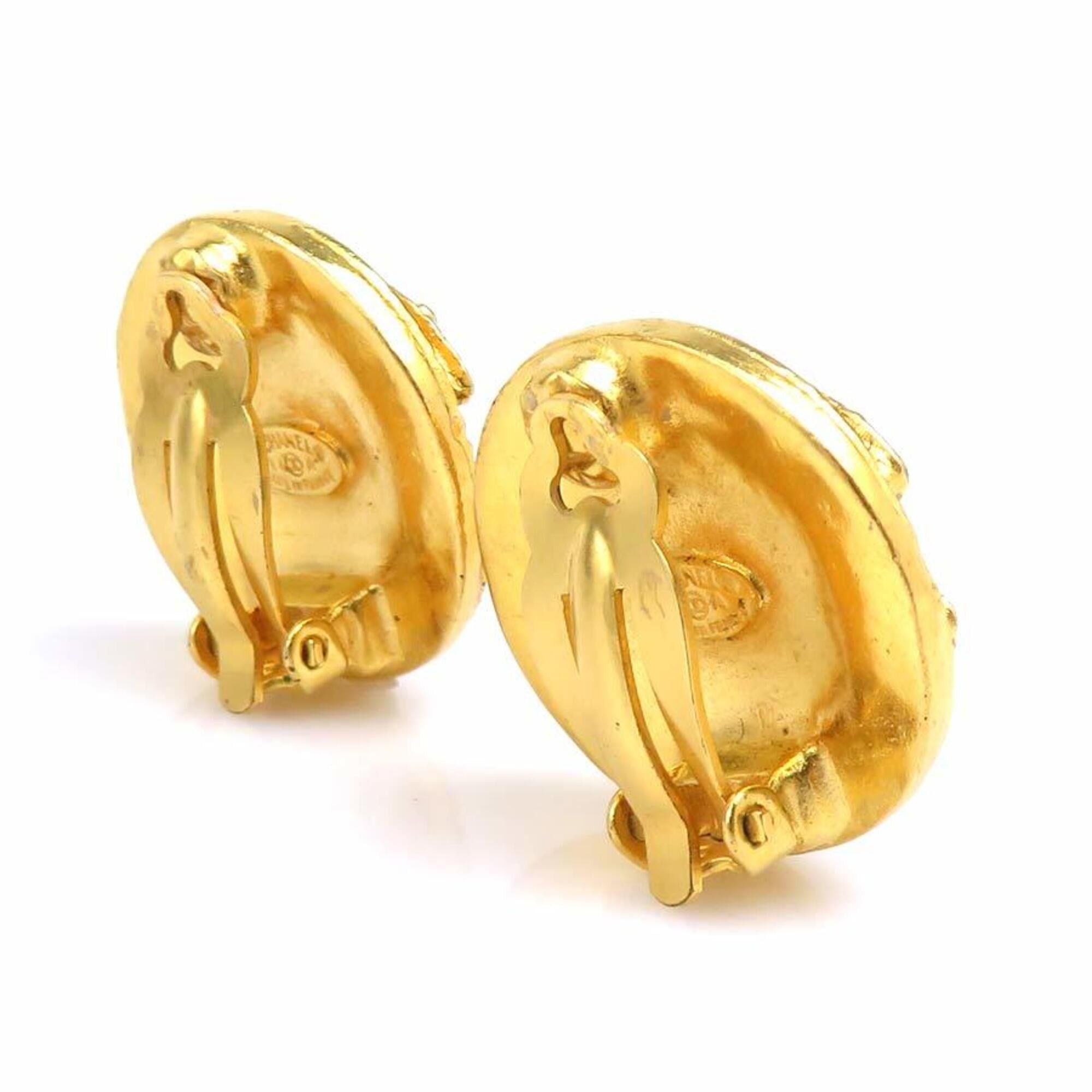 Chanel Chanel Earrings Vintage Metal Gold Women's 56696j Size ONE SIZE - 3 Thumbnail