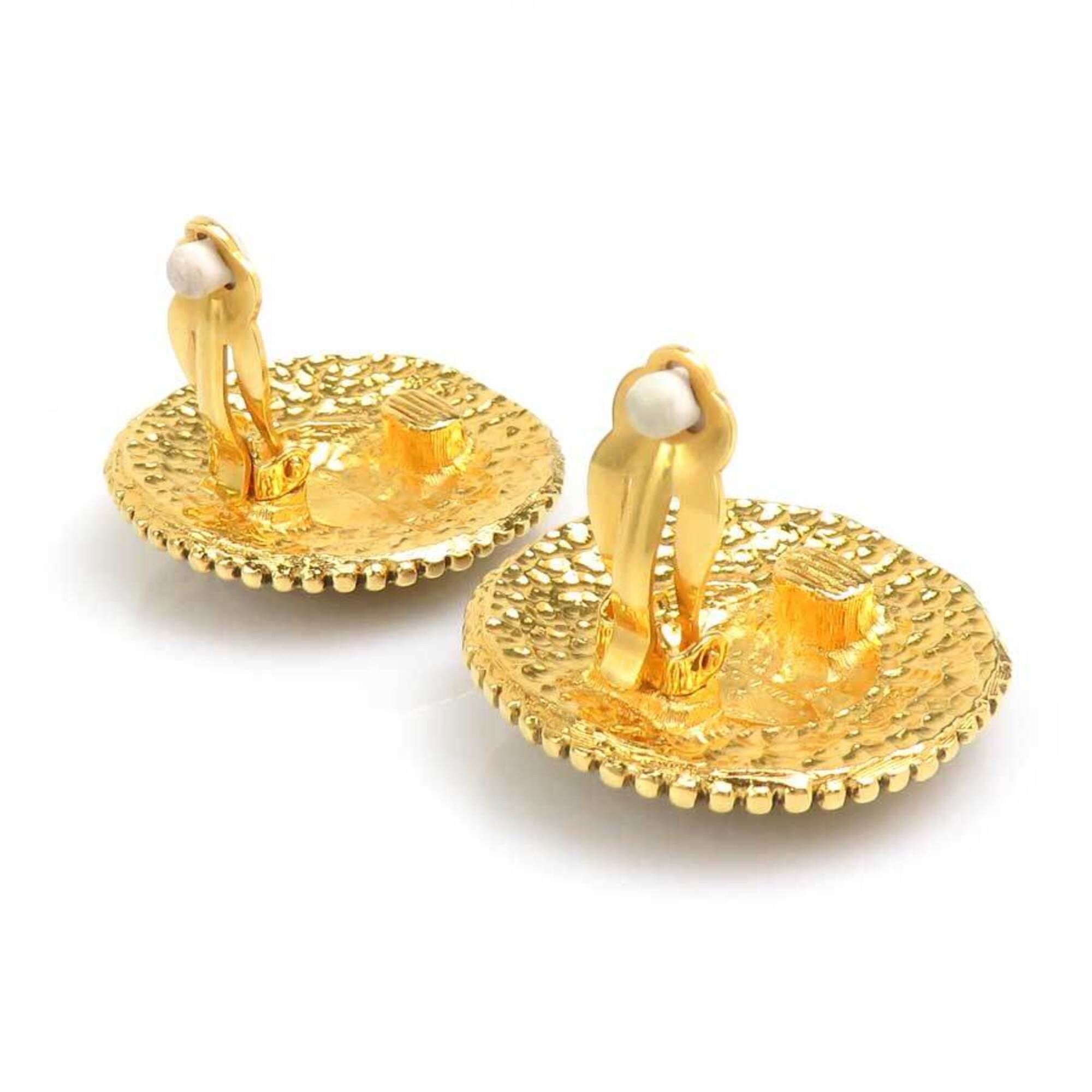 Chanel Chanel Earrings Vintage Metal Gold Women's 56697k Size ONE SIZE - 4 Thumbnail