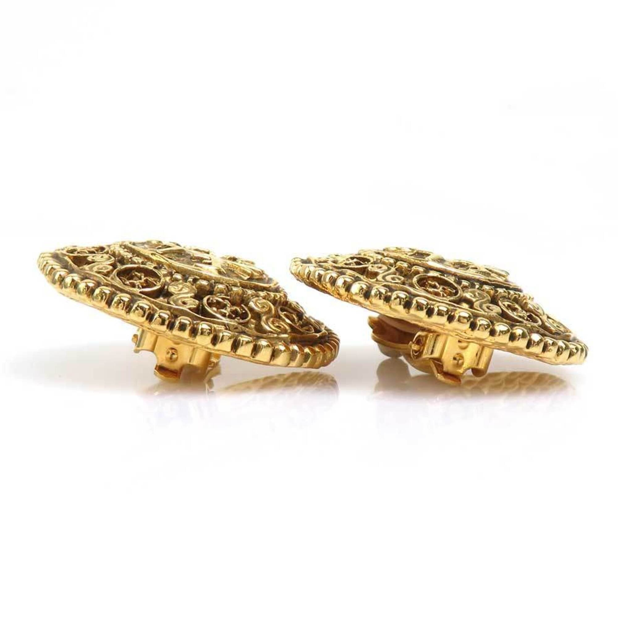 Chanel Chanel Earrings Vintage Metal Gold Women's 56697k Size ONE SIZE - 7 Thumbnail