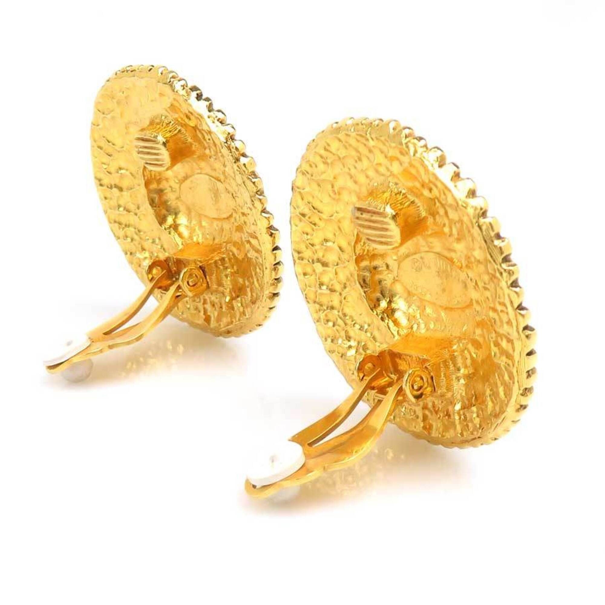 Chanel Chanel Earrings Vintage Metal Gold Women's 56697k Size ONE SIZE - 3 Thumbnail