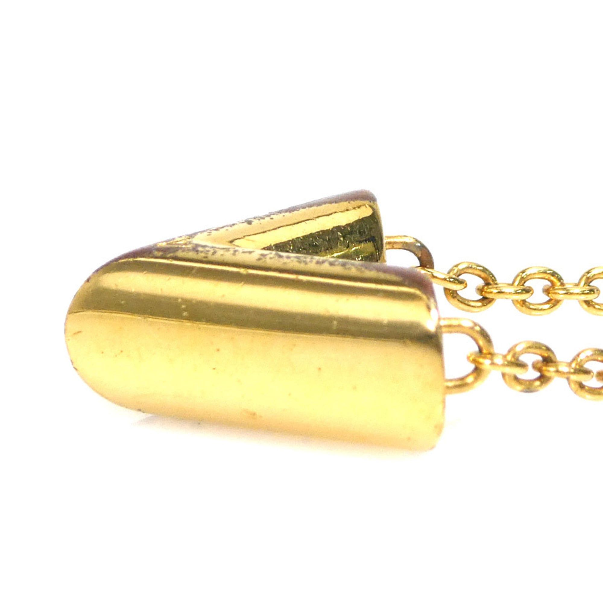 Louis Vuitton Louis Vuitton Essential V Metal Necklace, Gold, Women's, M61083 56704i Size ONE SIZE - 3 Thumbnail