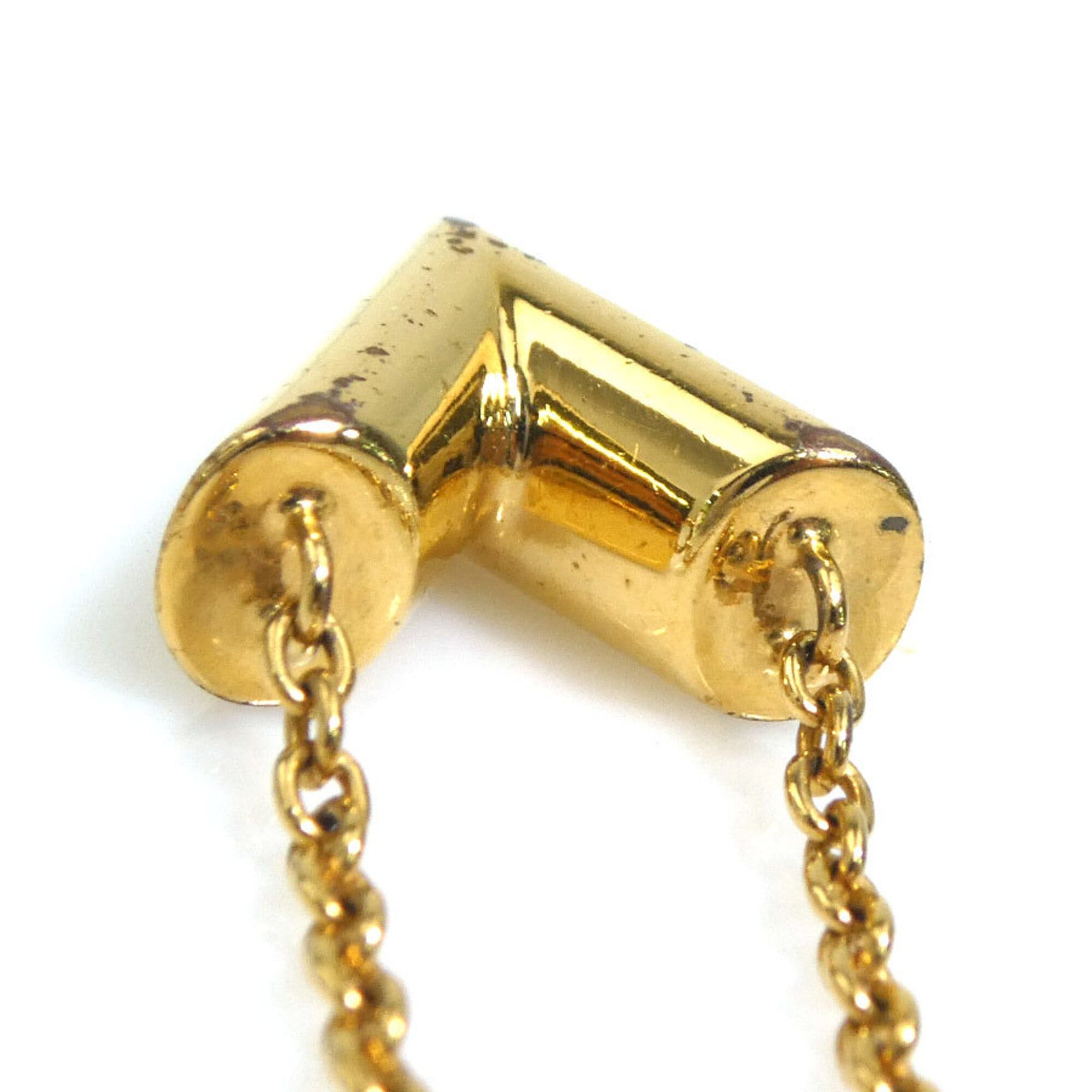 Louis Vuitton Louis Vuitton Essential V Metal Necklace, Gold, Women's, M61083 56704i Size ONE SIZE - 5 Thumbnail
