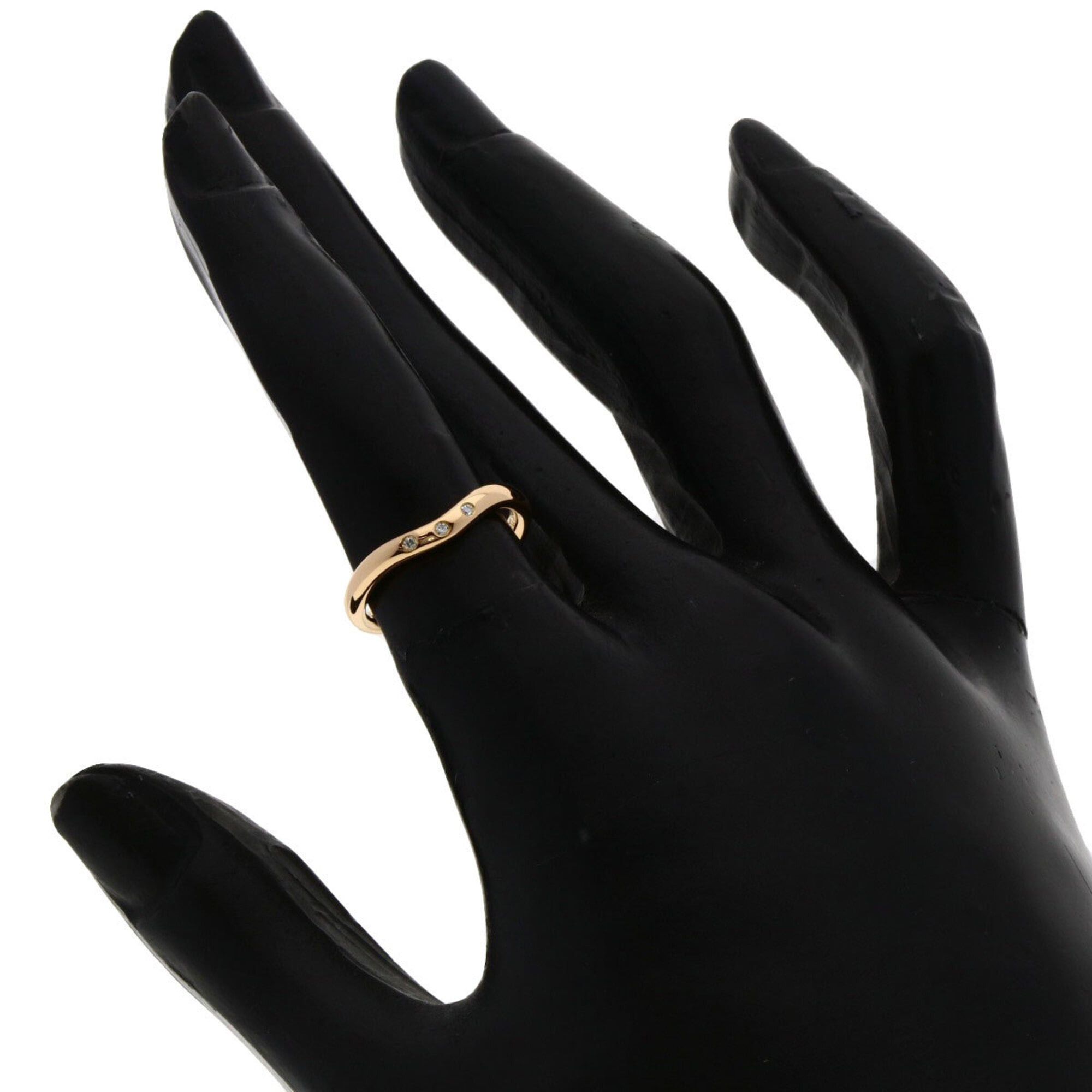 Tiffany & Co. Tiffany & Co. Curved Band 3-Diamond Ring, 18K Pink Gold, Women's. Size ONE SIZE - 6 Thumbnail
