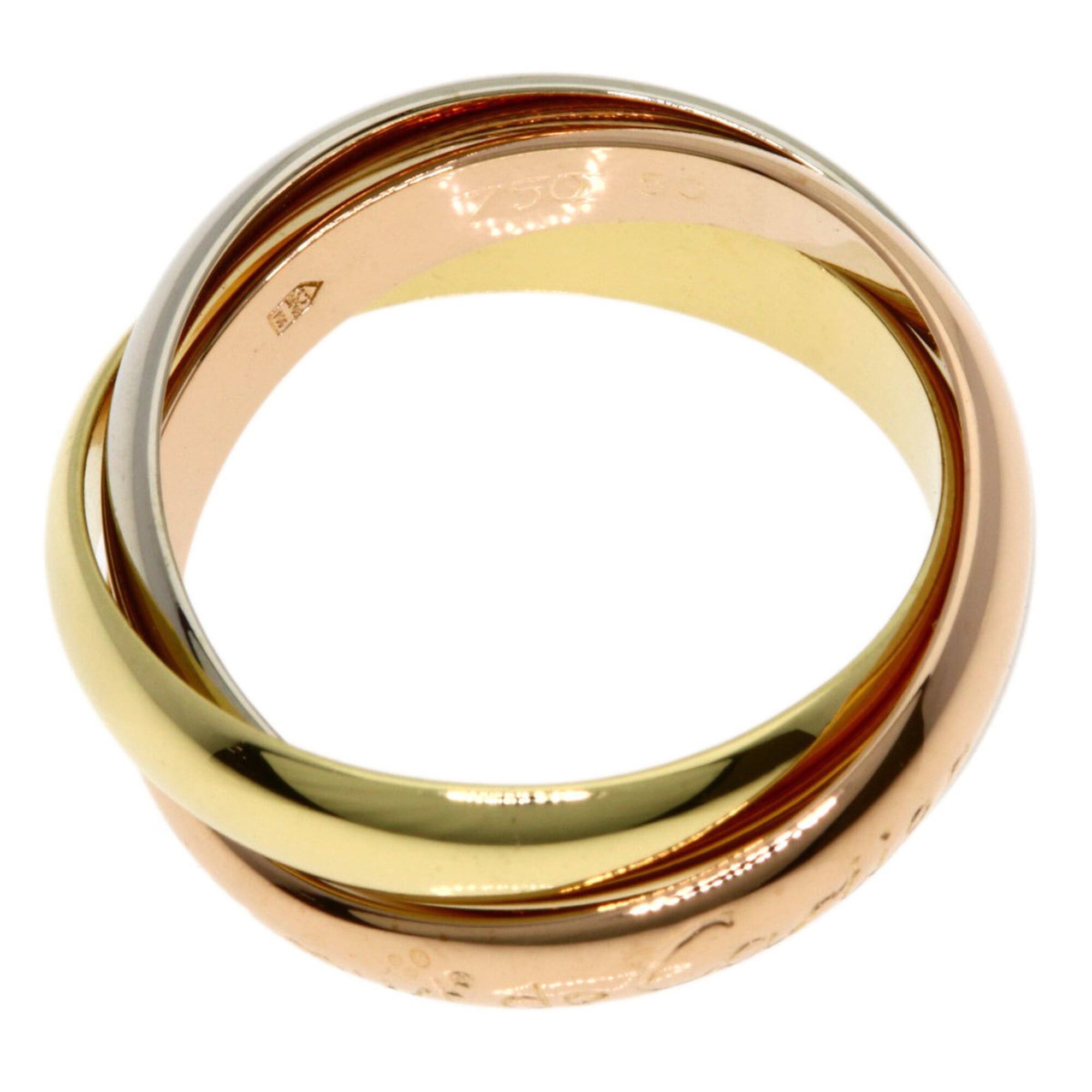 Cartier Cartier Trinity #50 Ring - 18K Yellow Gold/18K Pink White Gold Women's CARTIER Size ONE SIZE - 3 Thumbnail