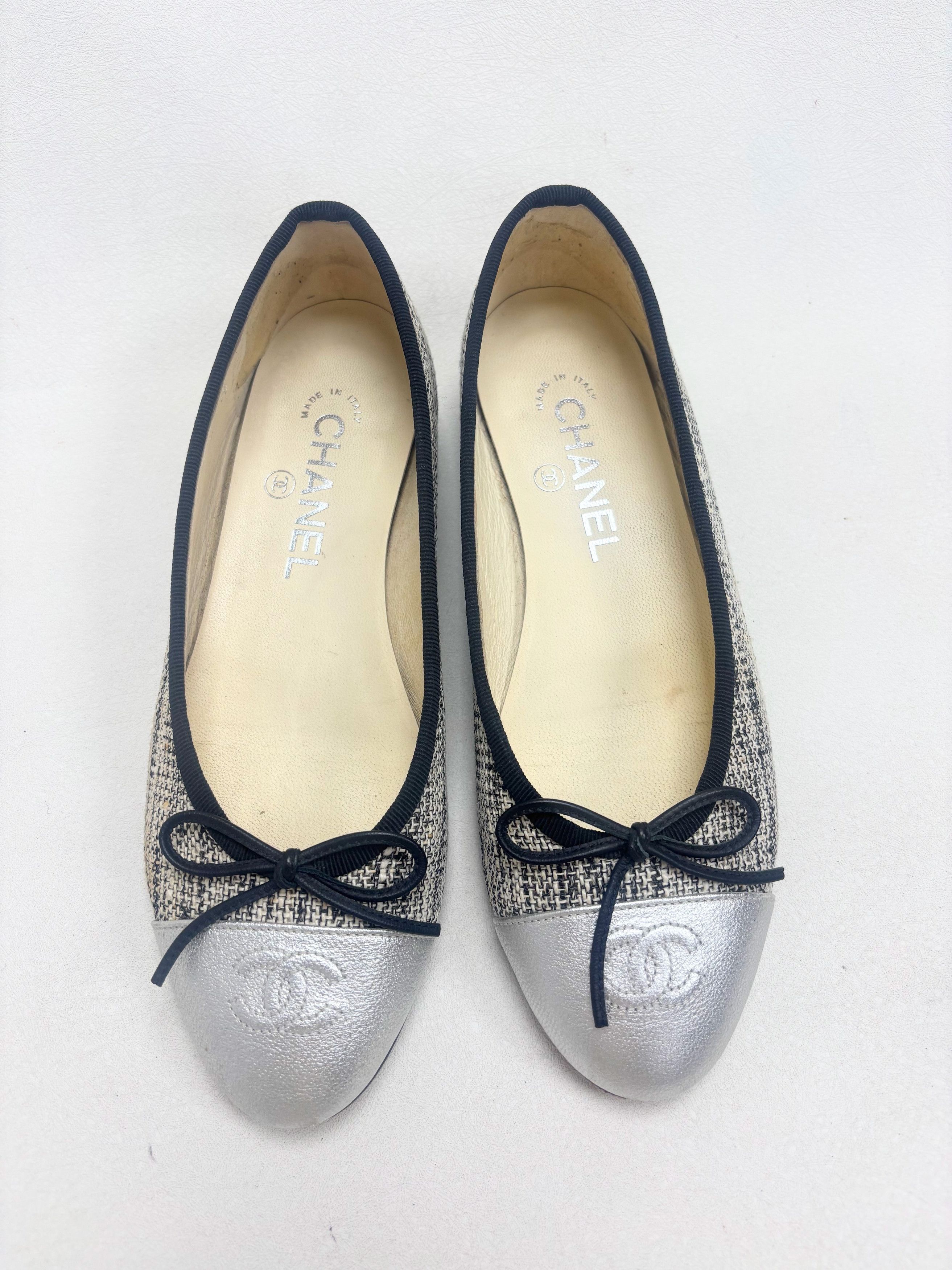 Chanel Ballerines tweed Size US 6 / IT 36 - 2 Thumbnail