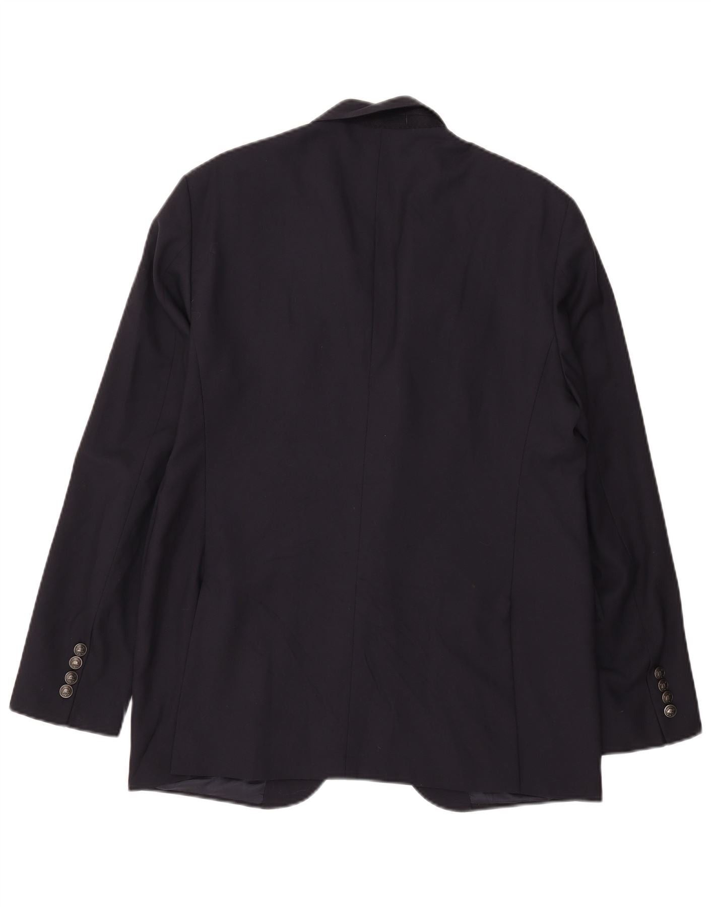 Polo Ralph Lauren Mens 2 Button Blazer Jacket IT 54 XL Navy Blue Wool Size US XS / EU 42 / 0 - 2 Thumbnail
