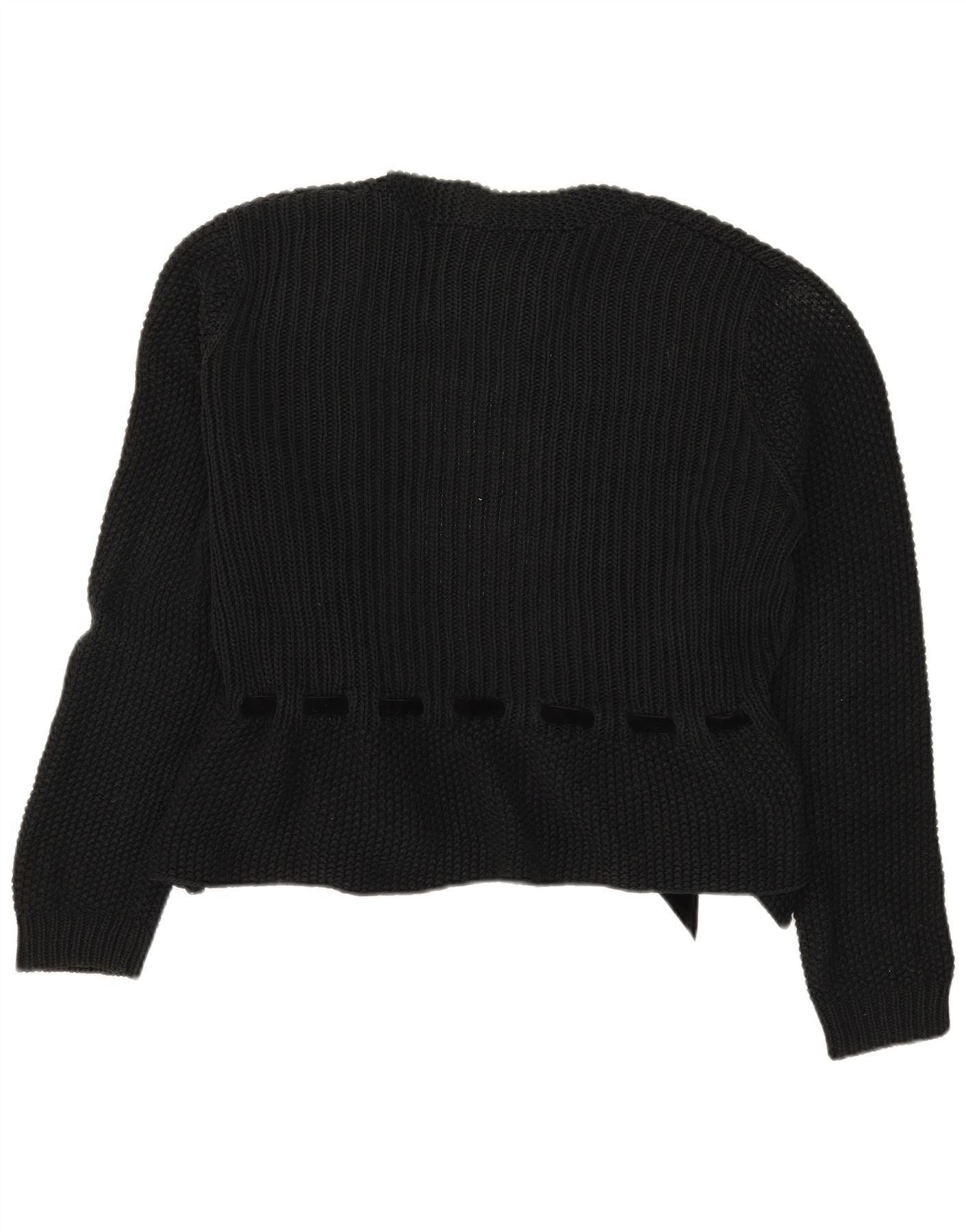Ralph Lauren Womens Cardigan Sweater UK 18 XL Navy Blue Cotton Size XL / US 12-14 / IT 48-50 - 2 Thumbnail