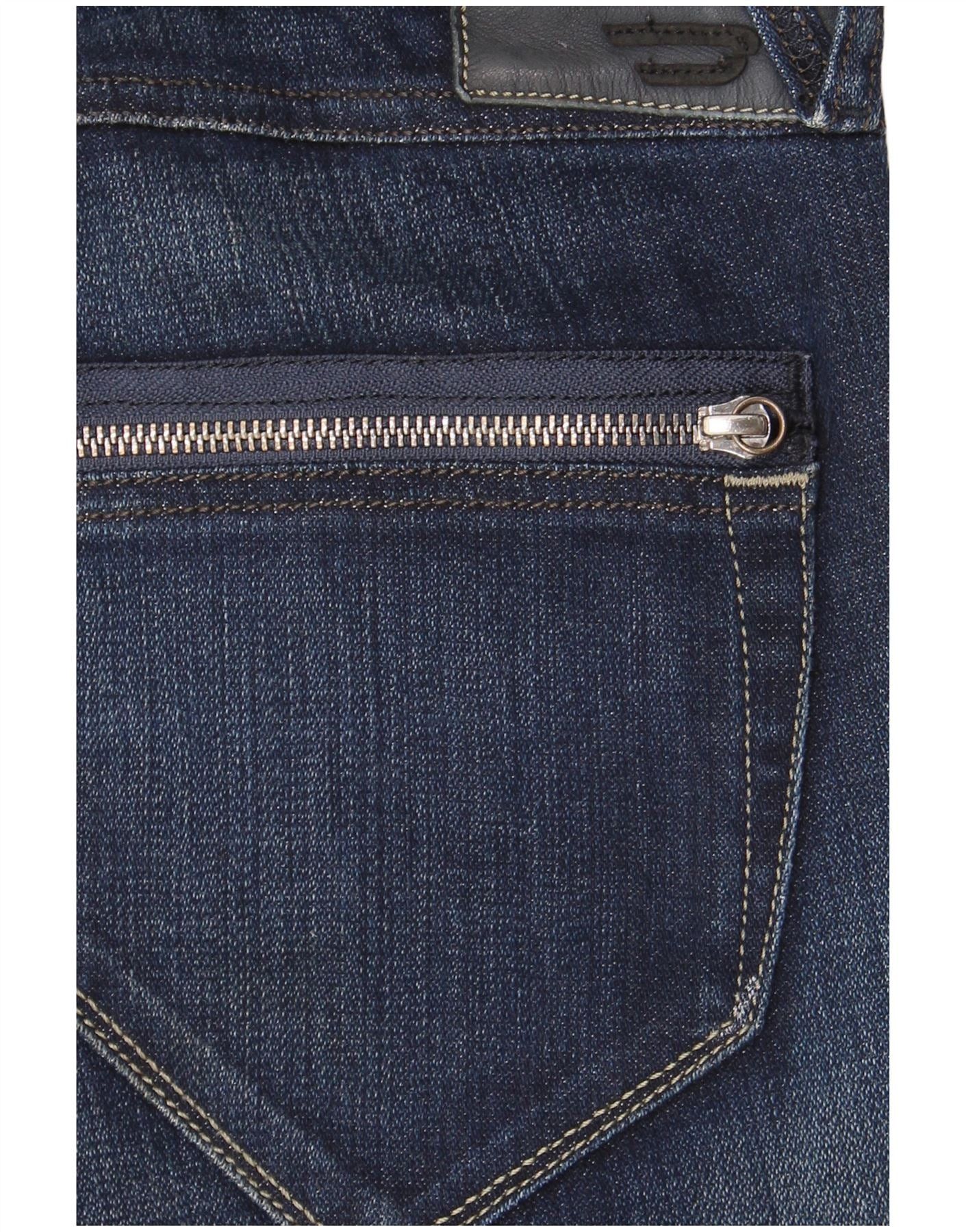 Diesel Womens Clush Low Waist Skinny Jeans W26 L32 Navy Blue Cotton Size 26" / US 2 / IT 38 - 3 Thumbnail