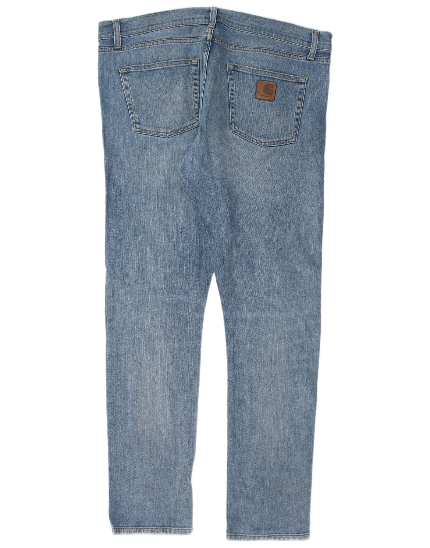 Carhartt Mens Slim Jeans W36 L32 Blue Cotton Size US 28 / EU 44 - 2 Thumbnail