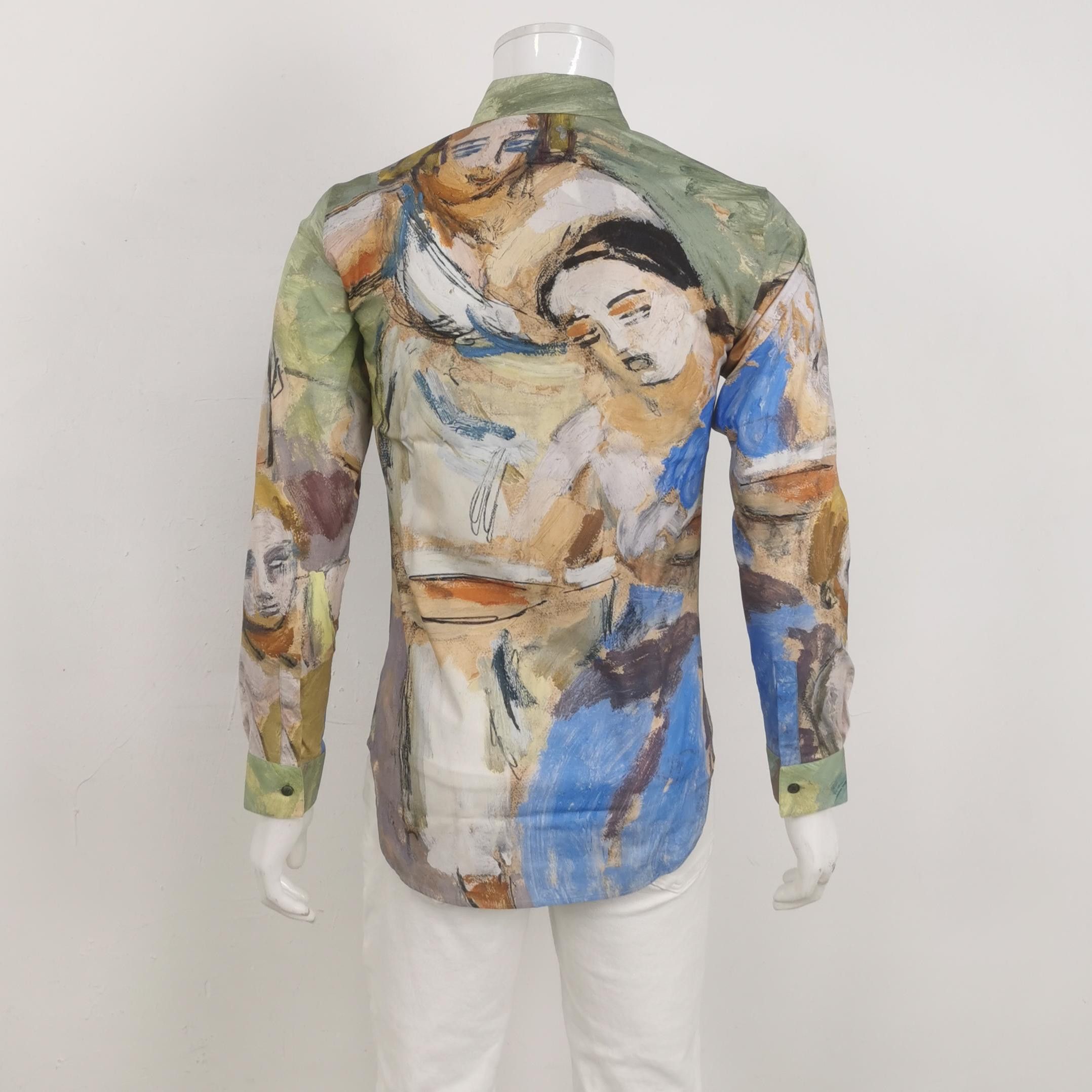 Dior Dior Painterly Print Cotton Silk Shirt Size 38 Size US S / EU 44-46 / 1 - 2 Thumbnail