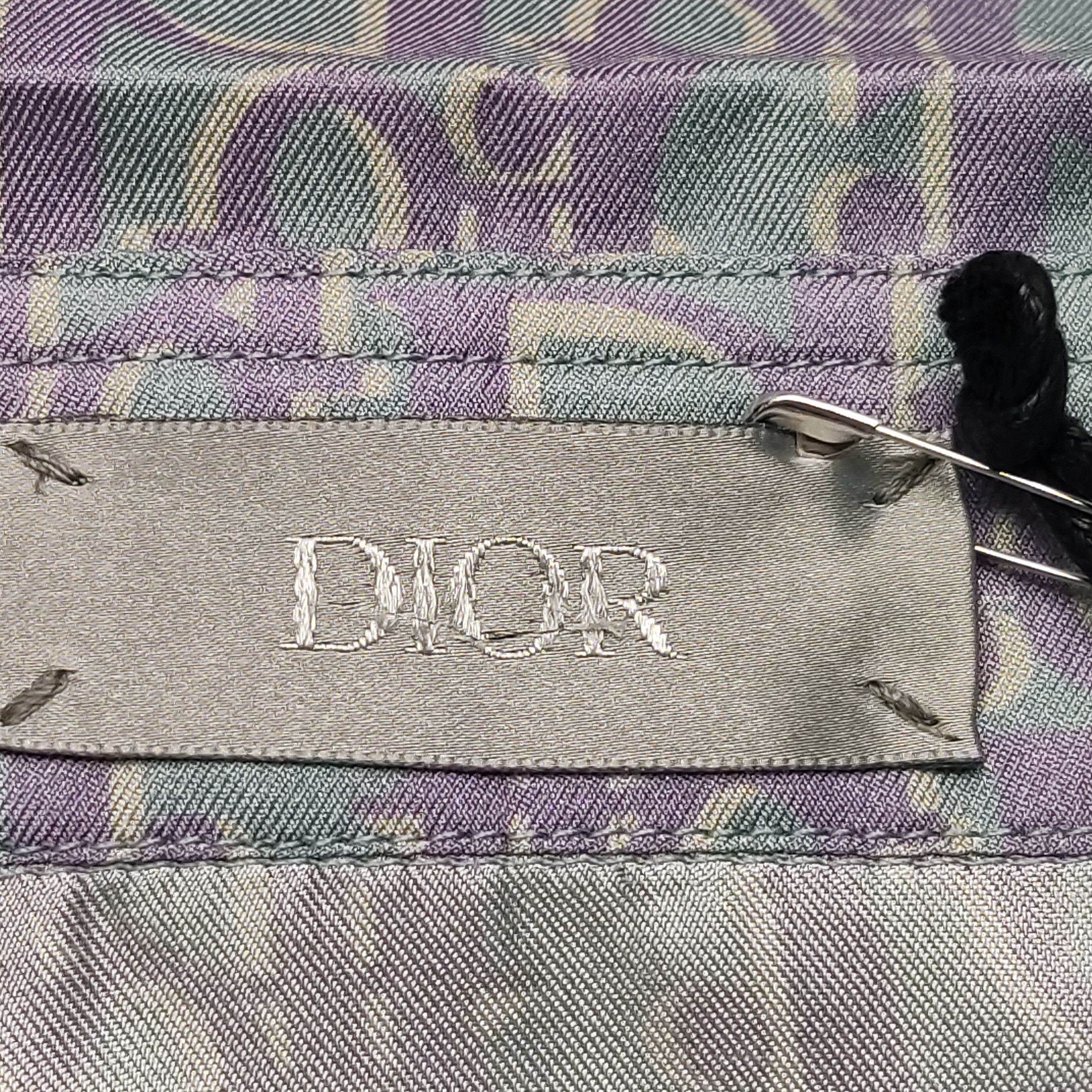 Dior Dior Oblique Silk Short Sleeve Shirt Size 38 Size US S / EU 44-46 / 1 - 9 Thumbnail