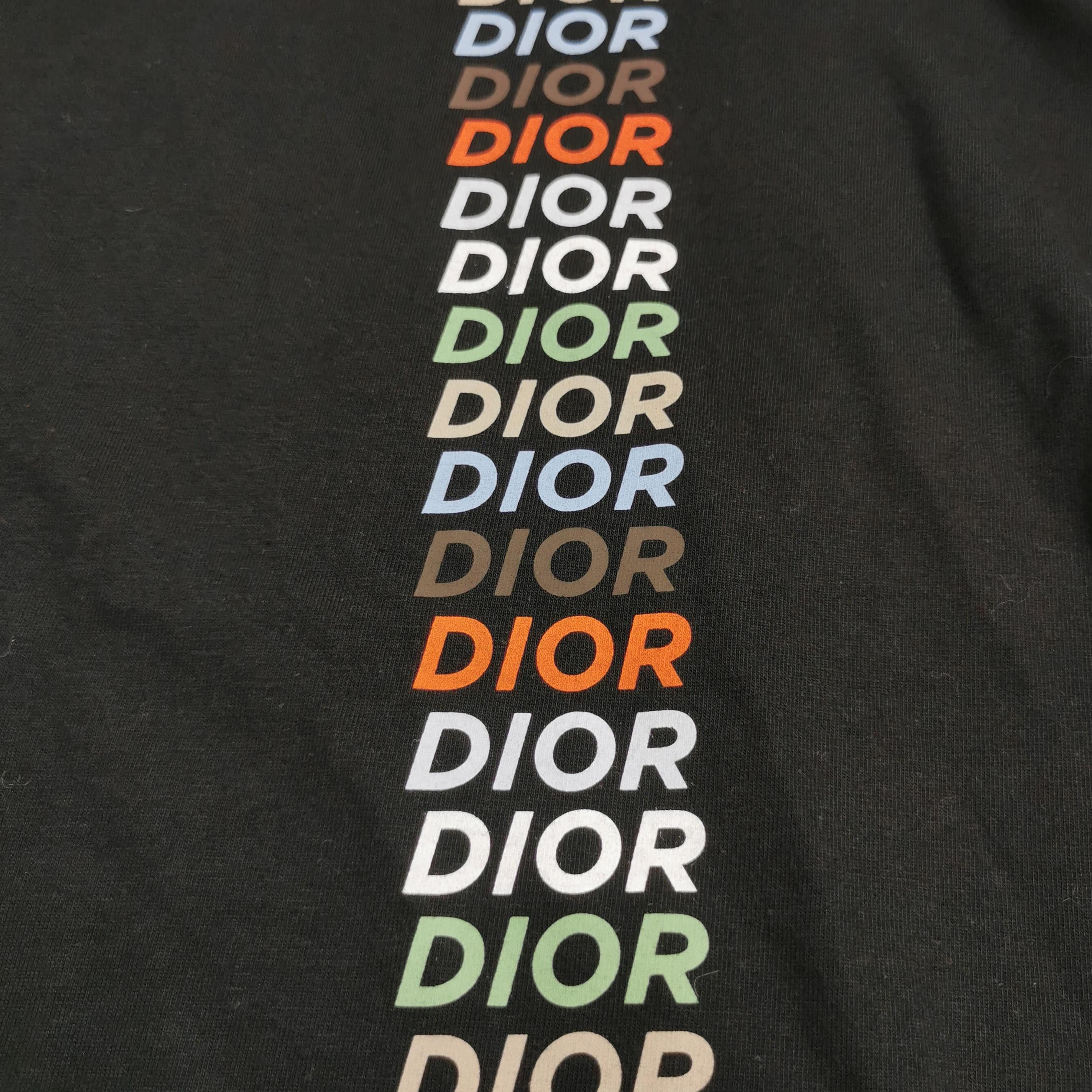 Dior Dior Multi-Color Vertical Logo T-Shirt Size S Size US S / EU 44-46 / 1 - 3 Thumbnail