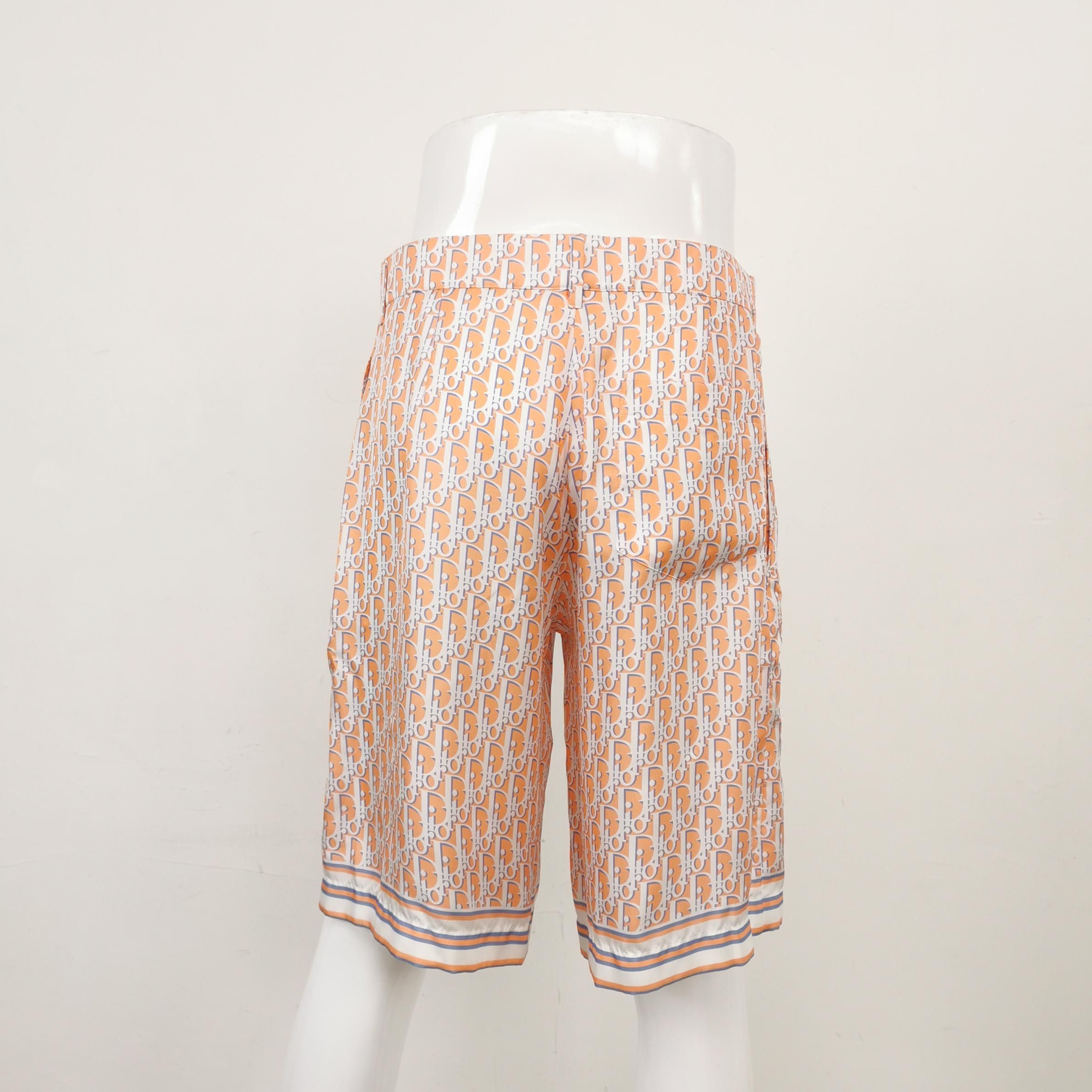 Dior Dior Silk Oblique Print Shorts 46 Size US 30 / EU 46 - 2 Thumbnail