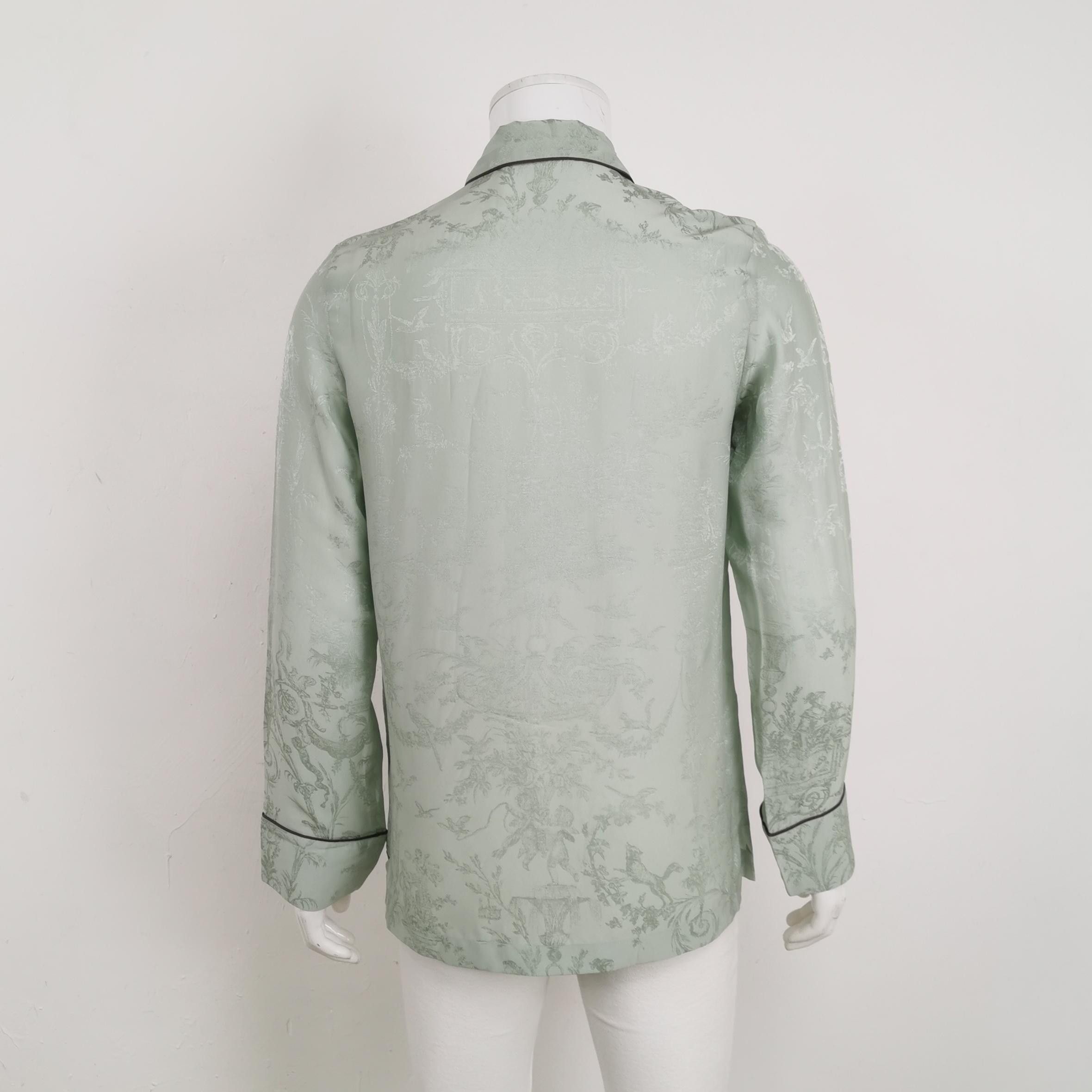 Dior Dior Silk Blend Jacquard Shirt Size S Size US S / EU 44-46 / 1 - 2 Thumbnail
