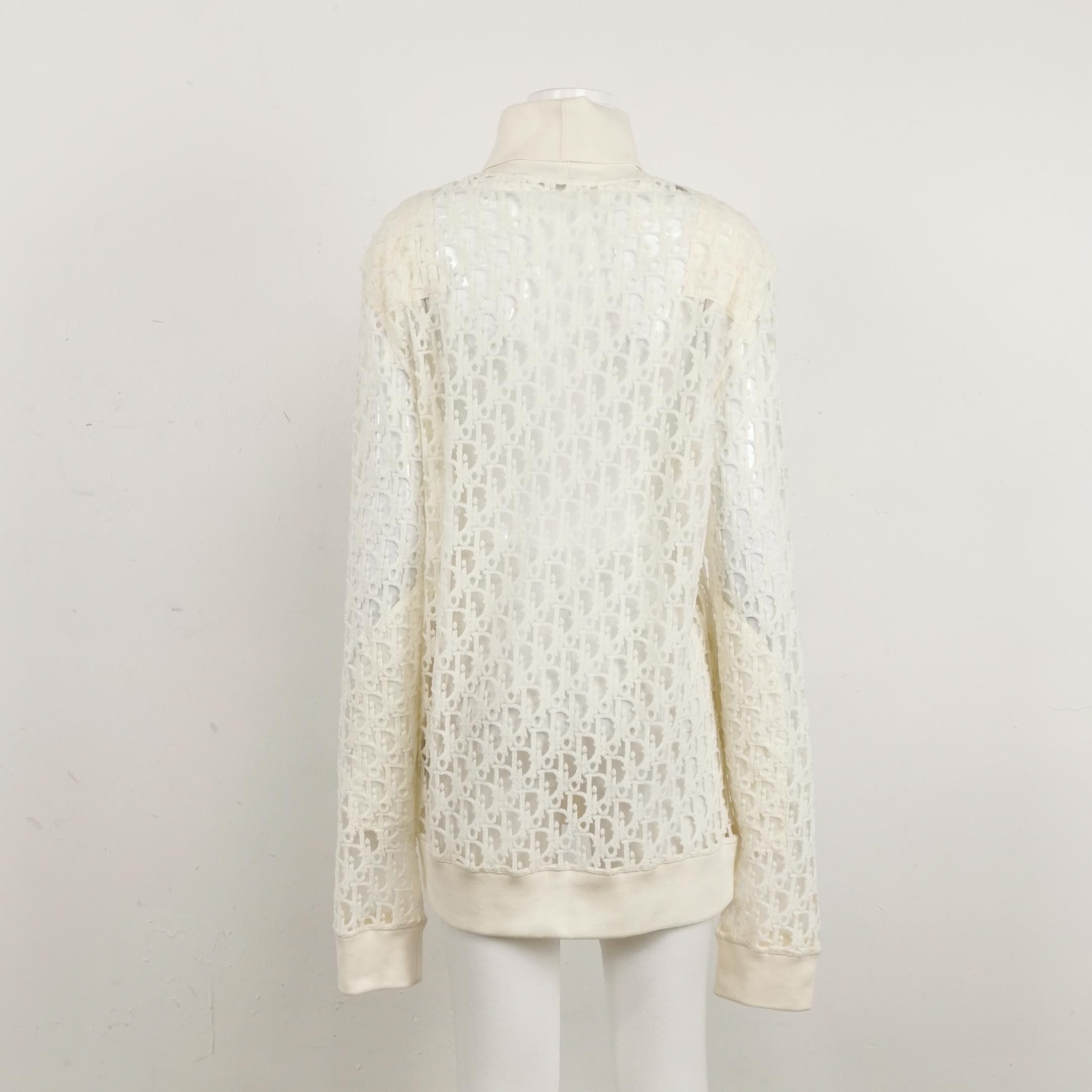 Dior Dior Monogram Lace High Neck Sweatshirt XL Size US XL / EU 56 / 4 - 2 Thumbnail