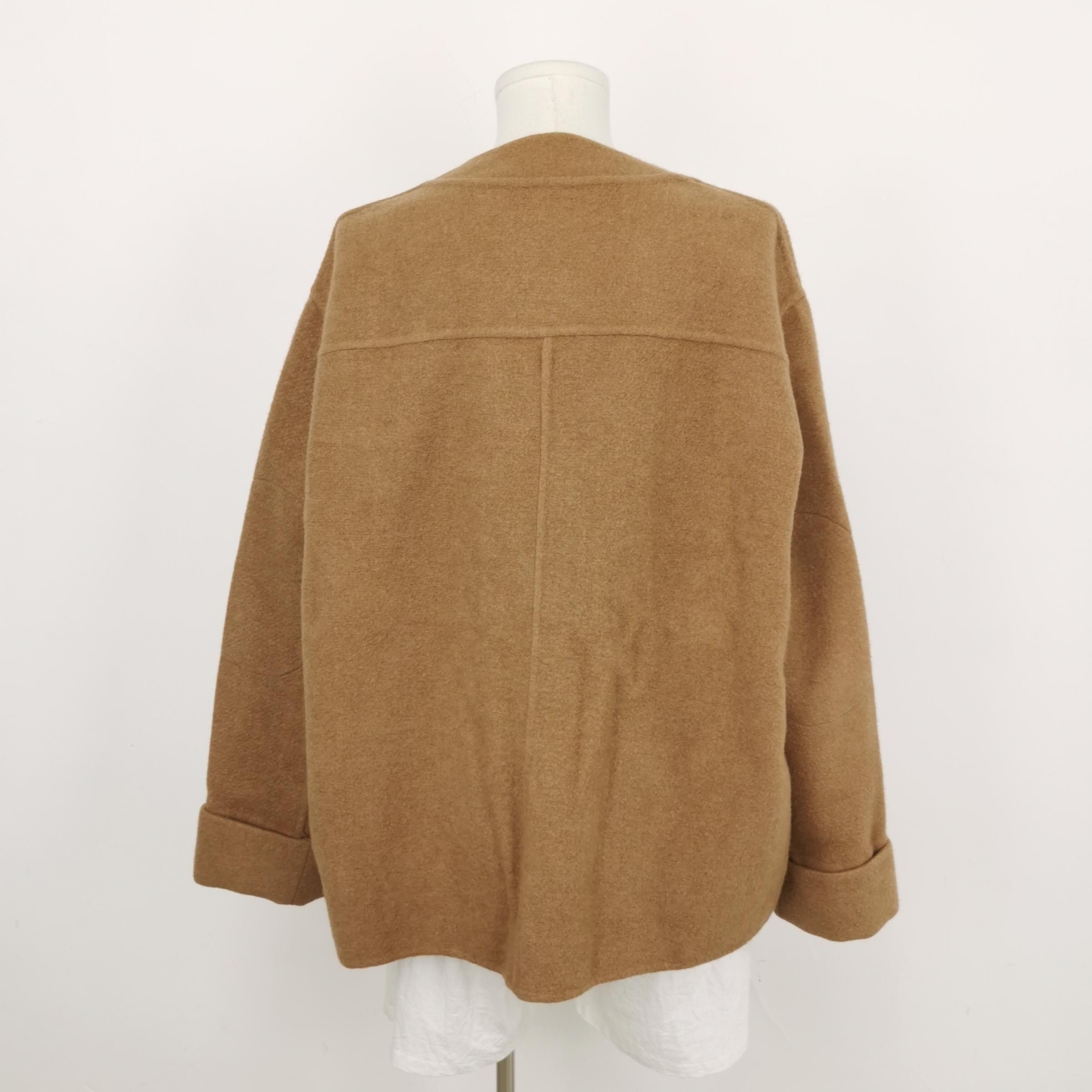 Dior Dior Camel Wool V-Neck Coat Size 48 Size US M / EU 48-50 / 2 - 2 Thumbnail