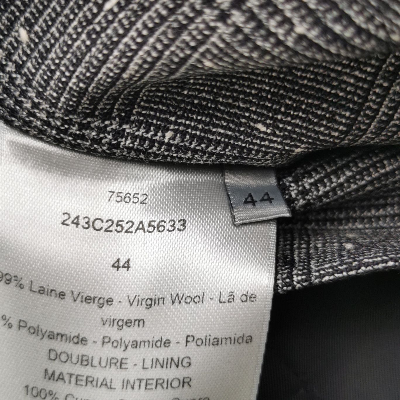 Dior Dior Check Wool Single Breasted Blazer 34R Size 34R - 5 Thumbnail